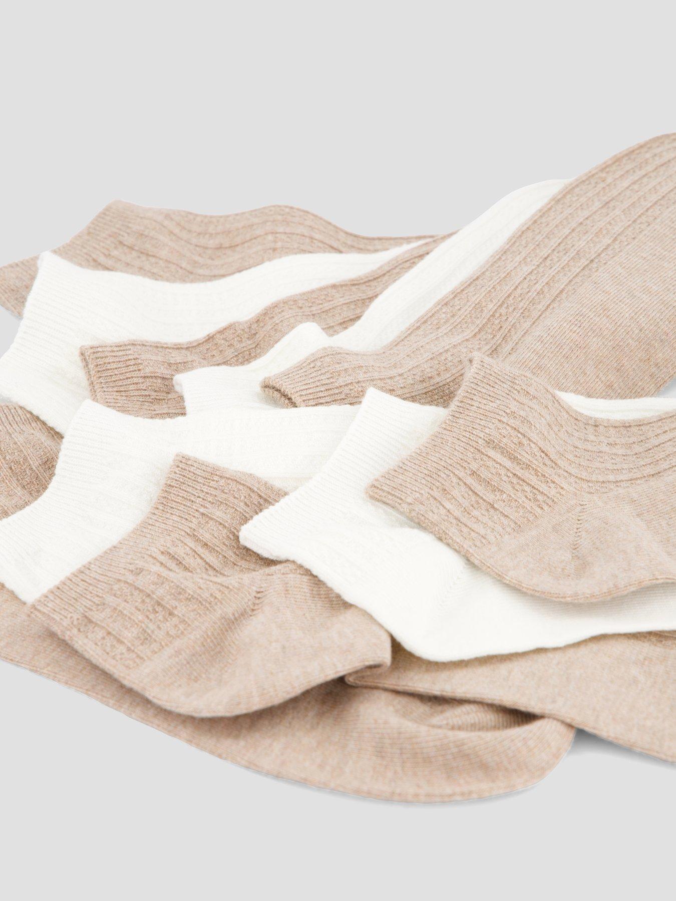 Image 3 of 4 of The Very Collection 5 Pack Pointelle Trainer Liner Socks - Multi
