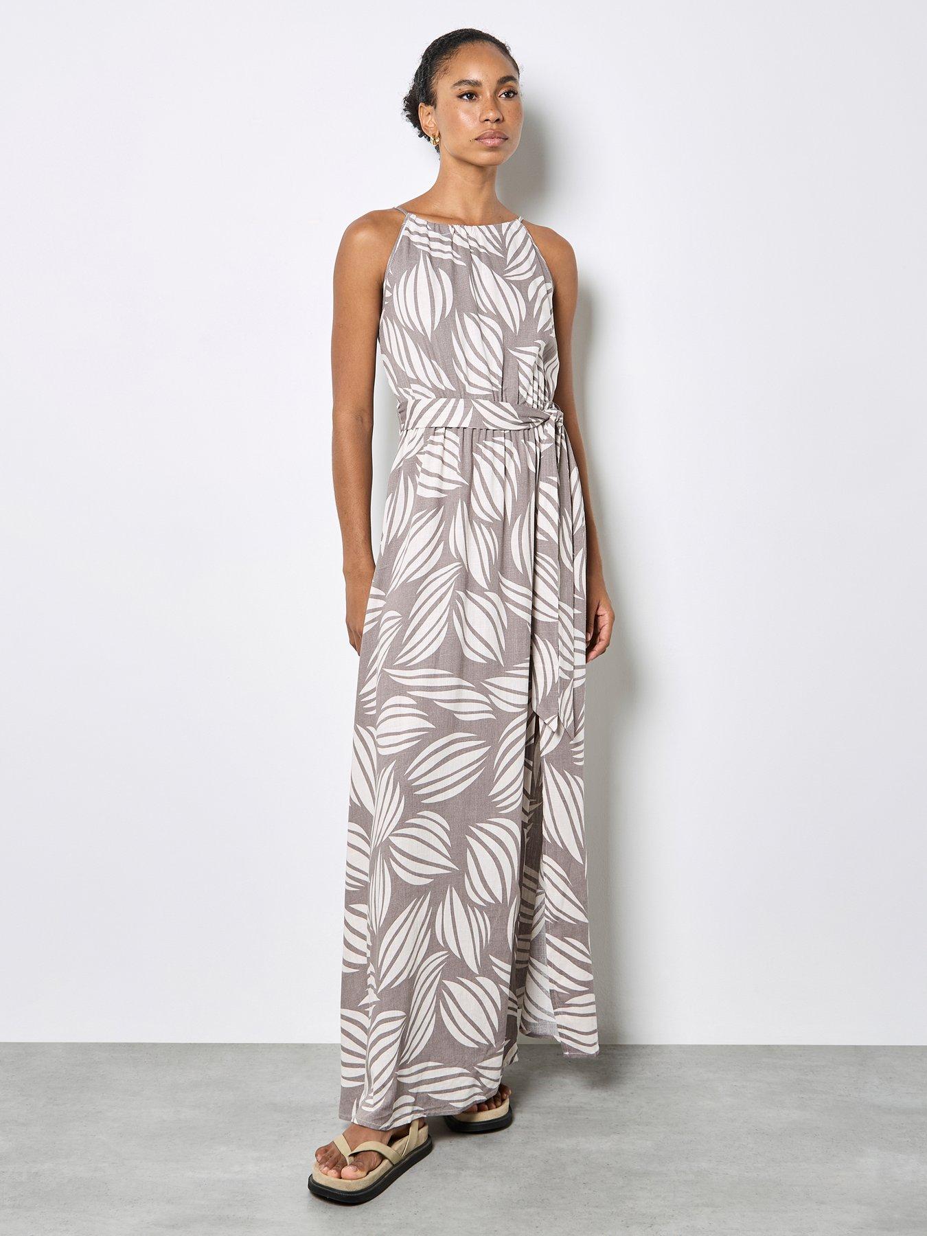 Apricot Ovrsizd Shells High Nck Maxi Drs