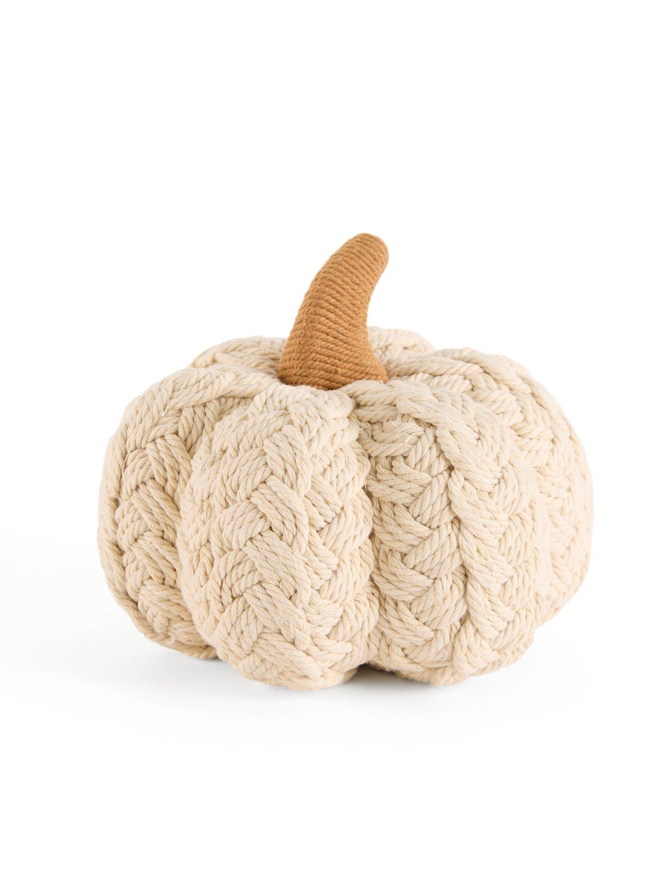 Image 2 of 7 of Heaven Sends Cream Natural Pumpkin Autumn&nbsp;Decoration - 14 x 18.5 cm