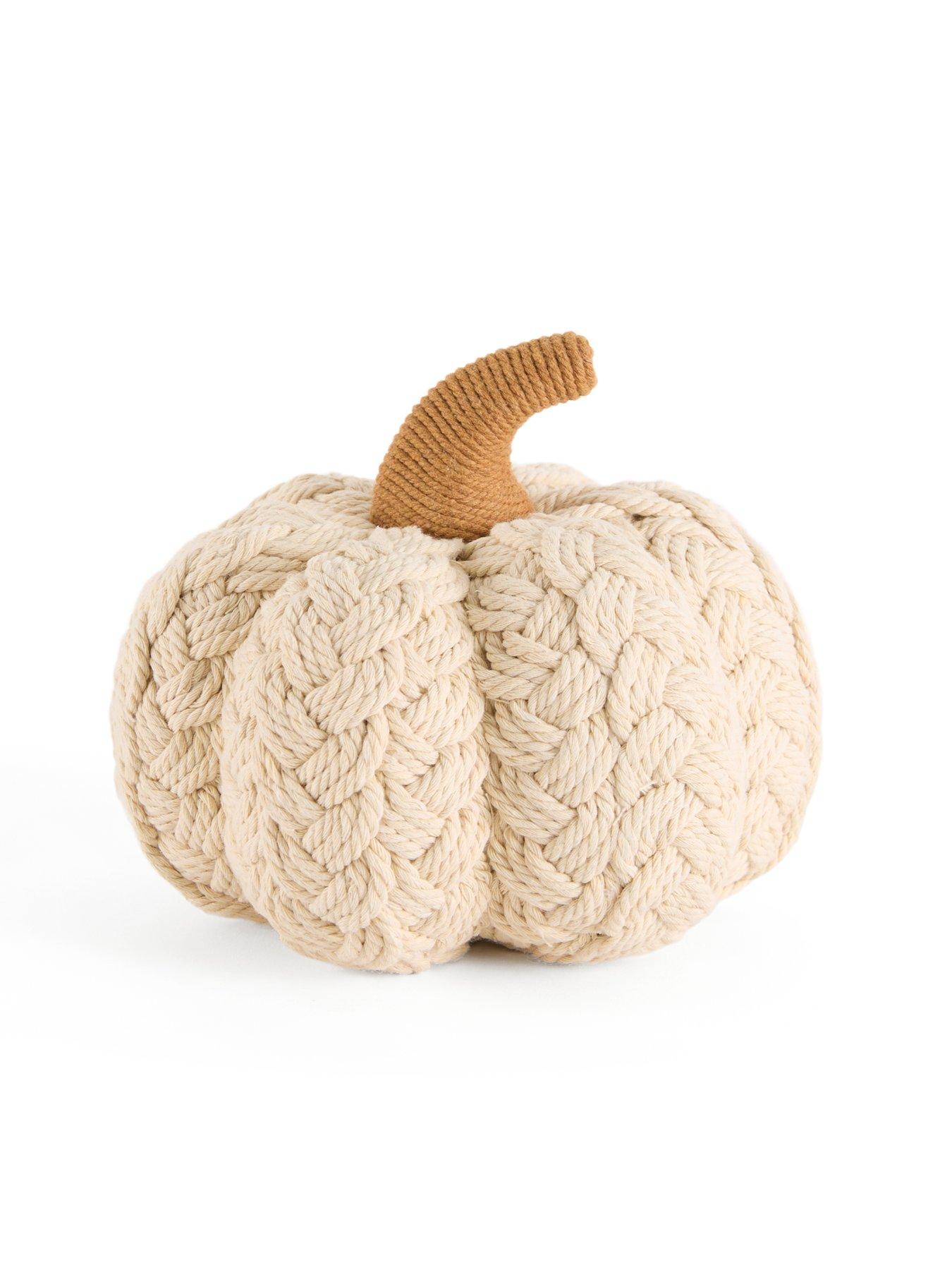 Image 3 of 7 of Heaven Sends Cream Natural Pumpkin Autumn&nbsp;Decoration - 14 x 18.5 cm