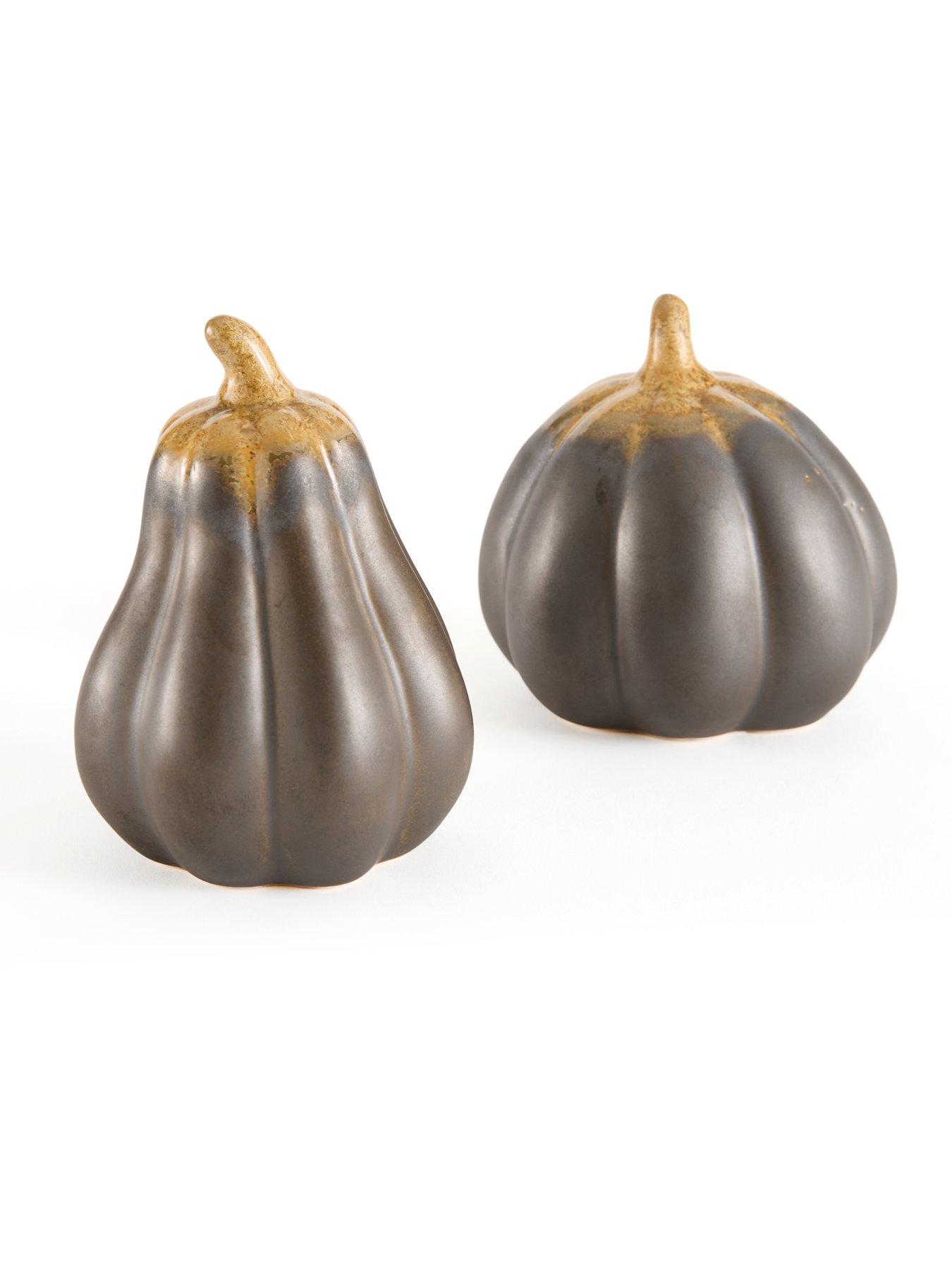 Image 3 of 7 of Heaven Sends Set of 2&nbsp;Porcelain Squash Autumn Decorations