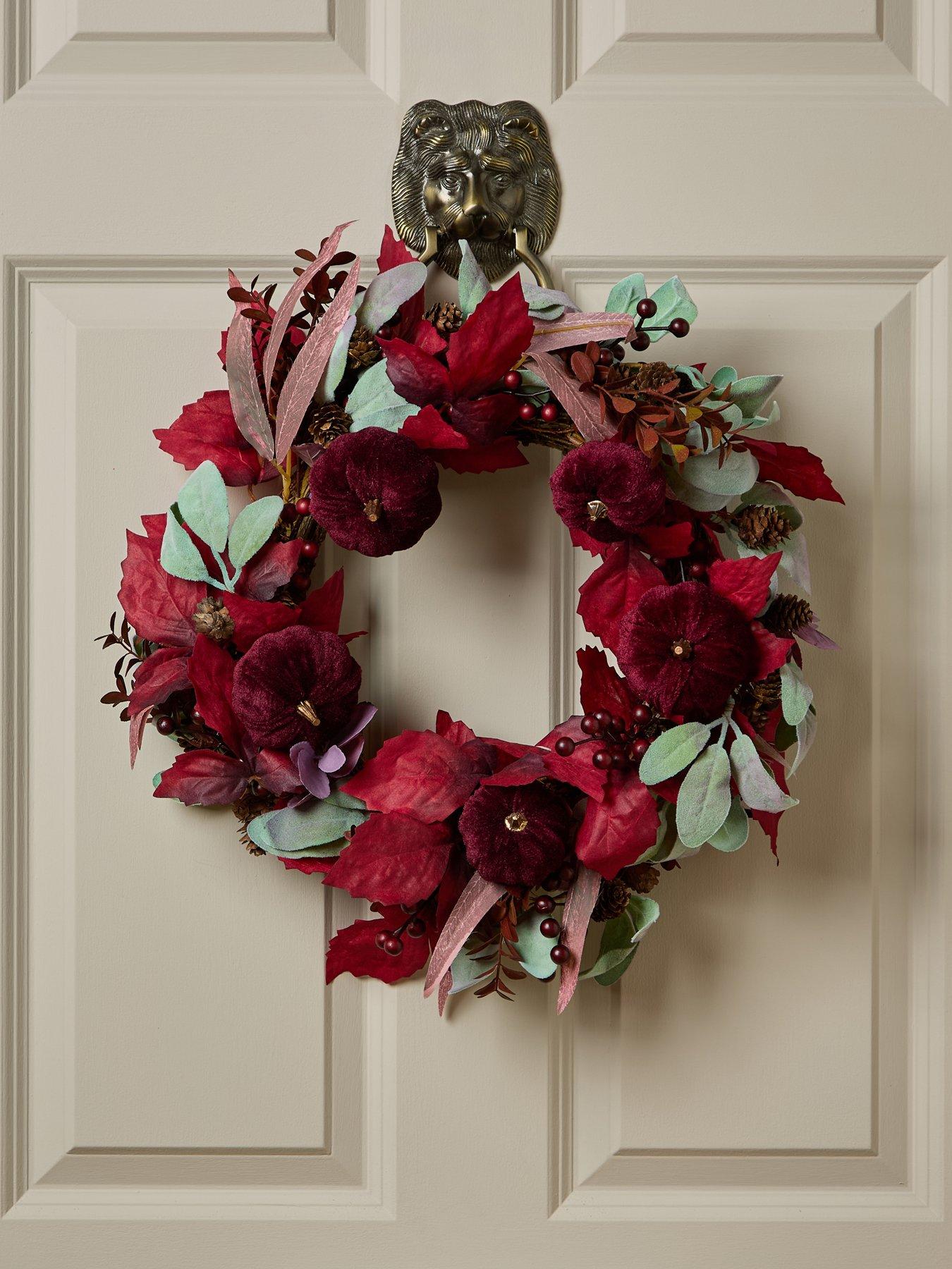 Heaven Sends Purple Foliage Autumn Wreath