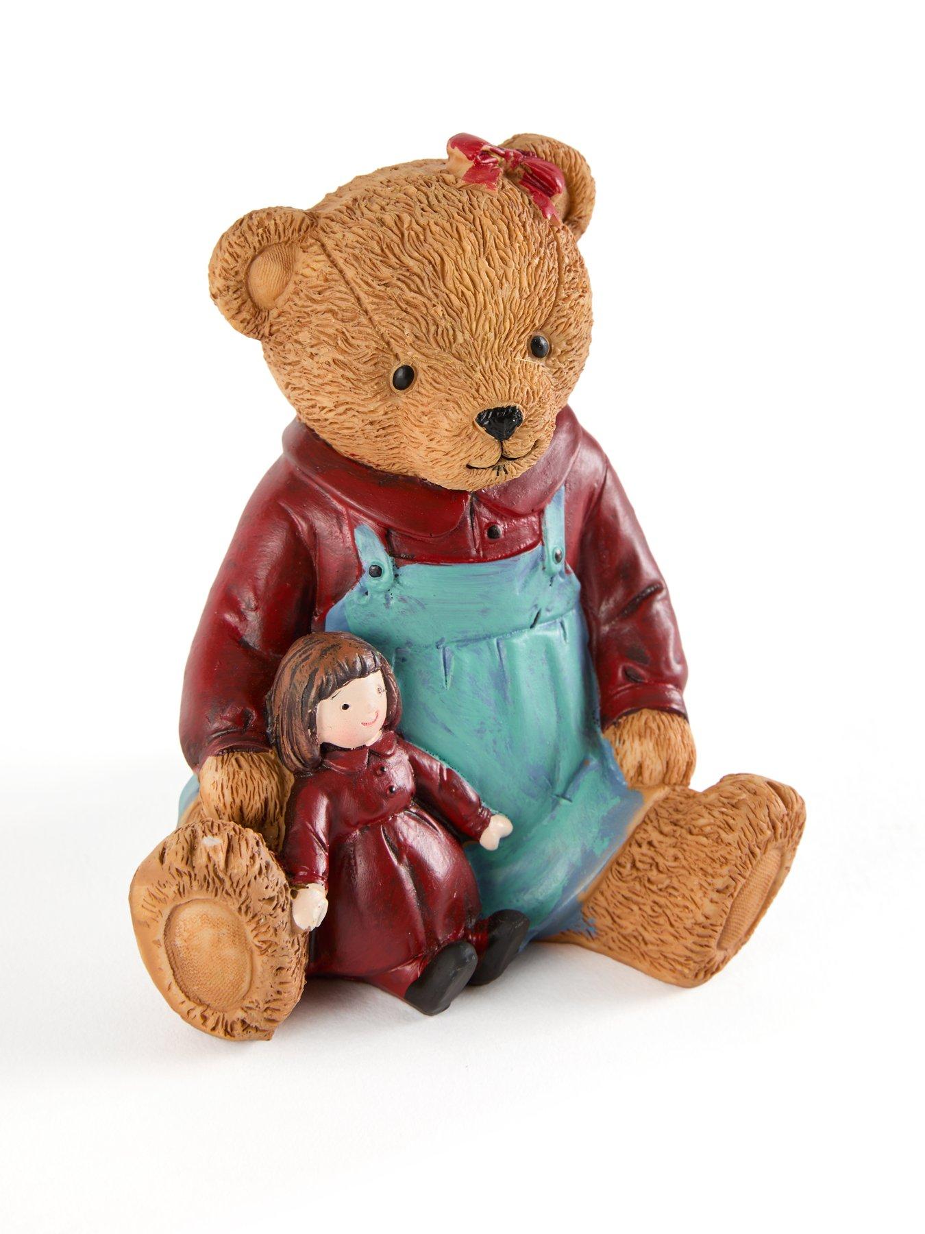 Image 3 of 7 of Heaven Sends Set of 2 Ceramic Sitting Bear&nbsp;Christmas Decorations