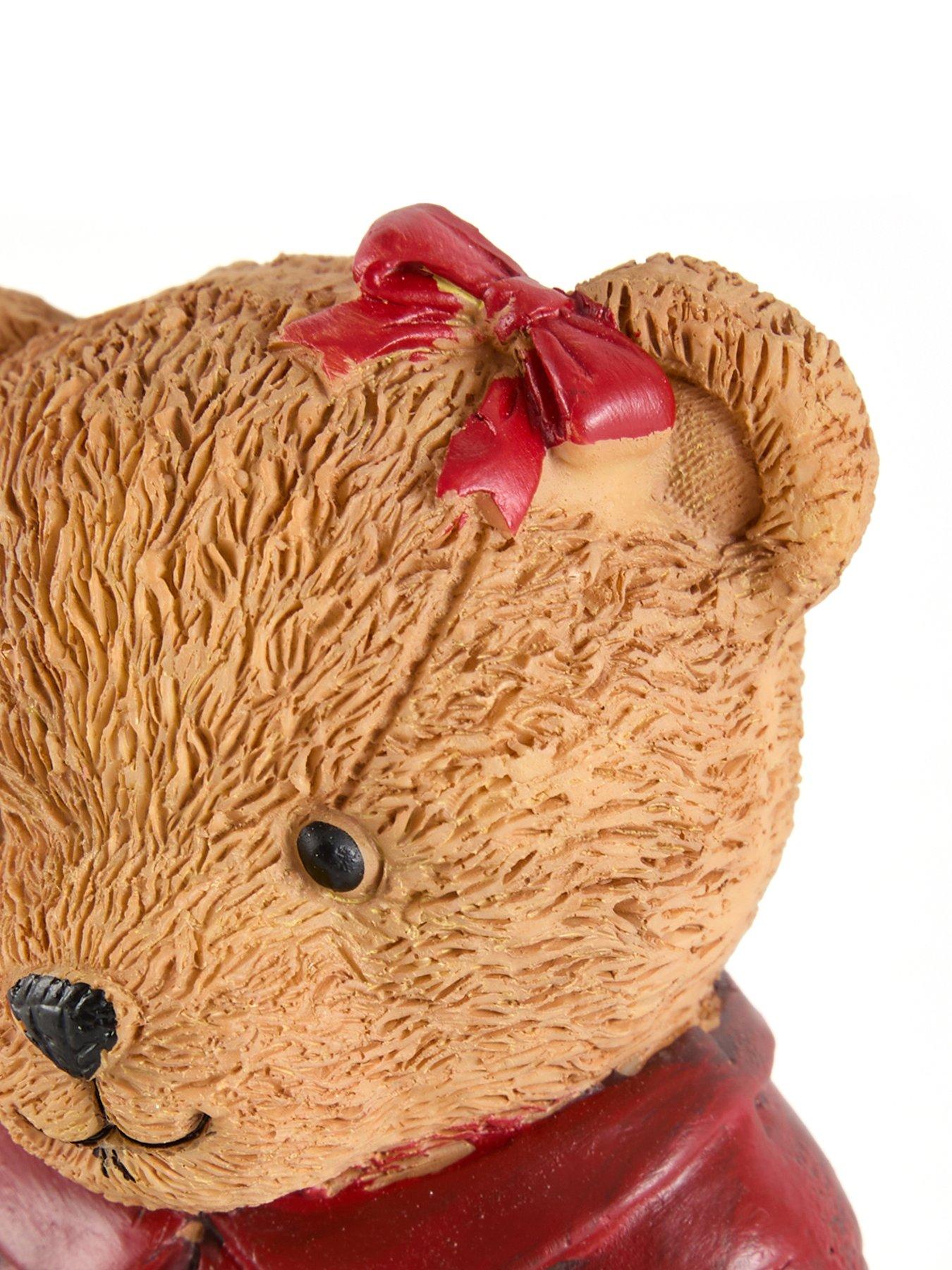 Image 4 of 7 of Heaven Sends Set of 2 Ceramic Sitting Bear&nbsp;Christmas Decorations