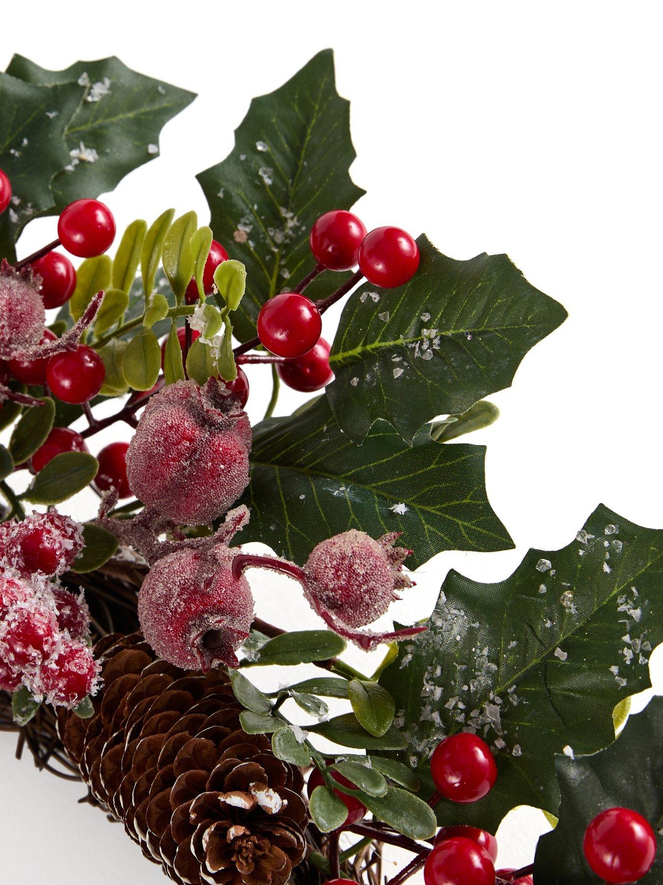 Image 4 of 7 of Heaven Sends Holly Berry Christmas&nbsp;Wreath