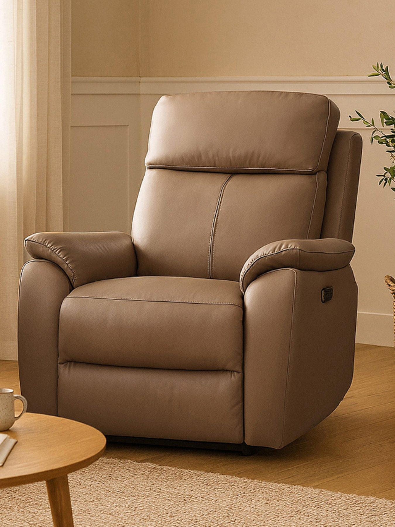 Aspire Kingsmere Leather Power Recliner - Armchair