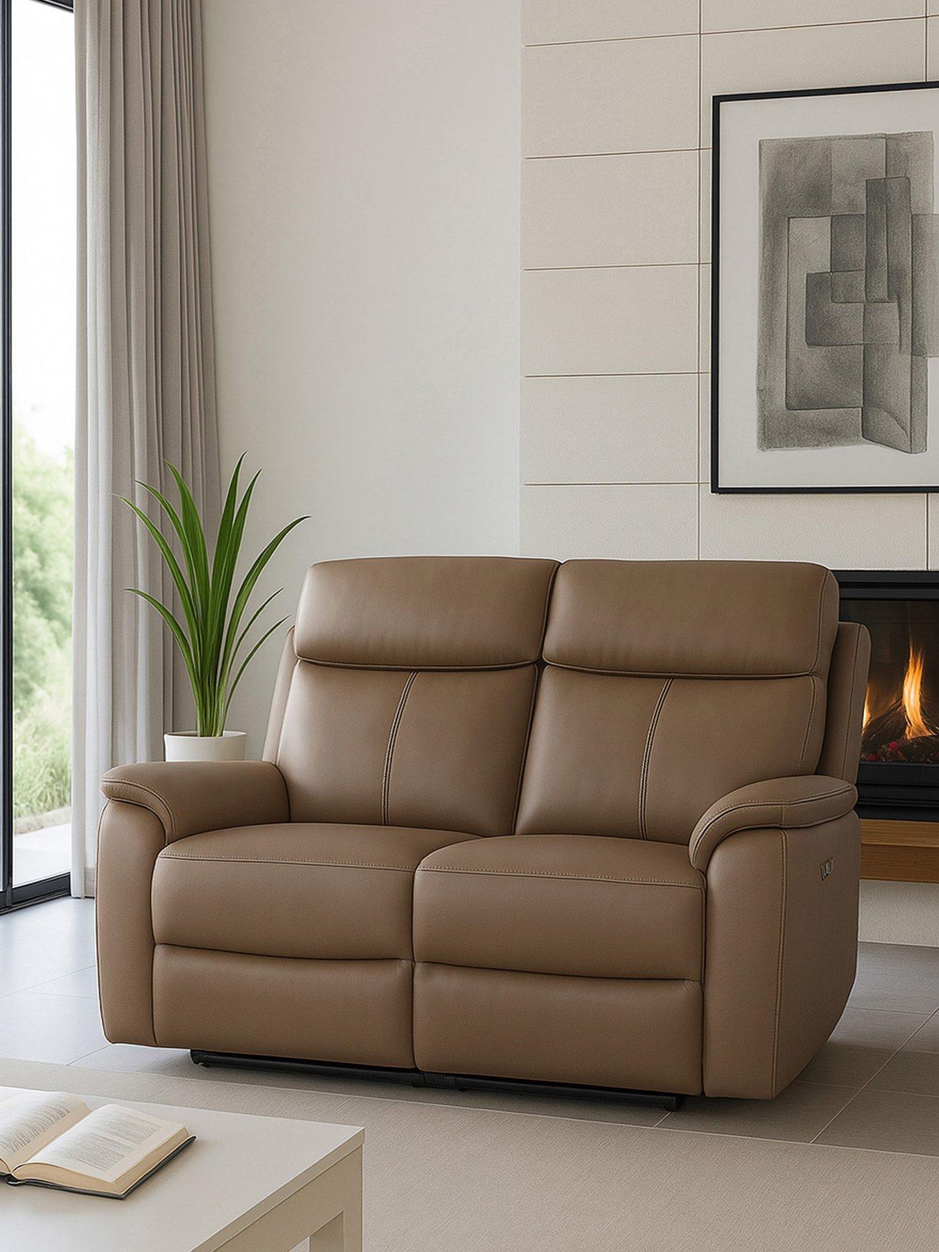 Aspire Kingsmere Leather Power Recliner - 2 Seater