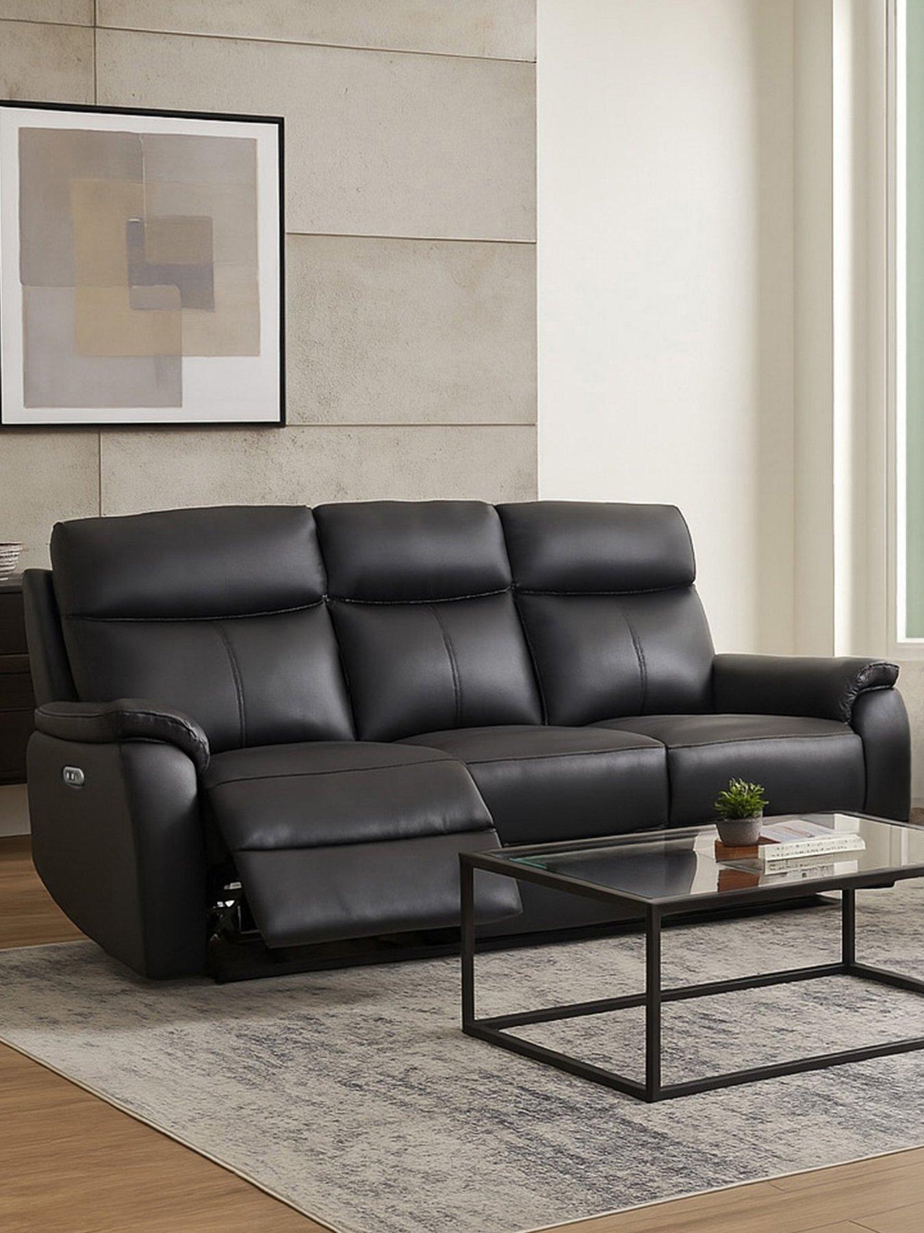 Aspire Kingsmere Leather Power Recliner - 3 Seater