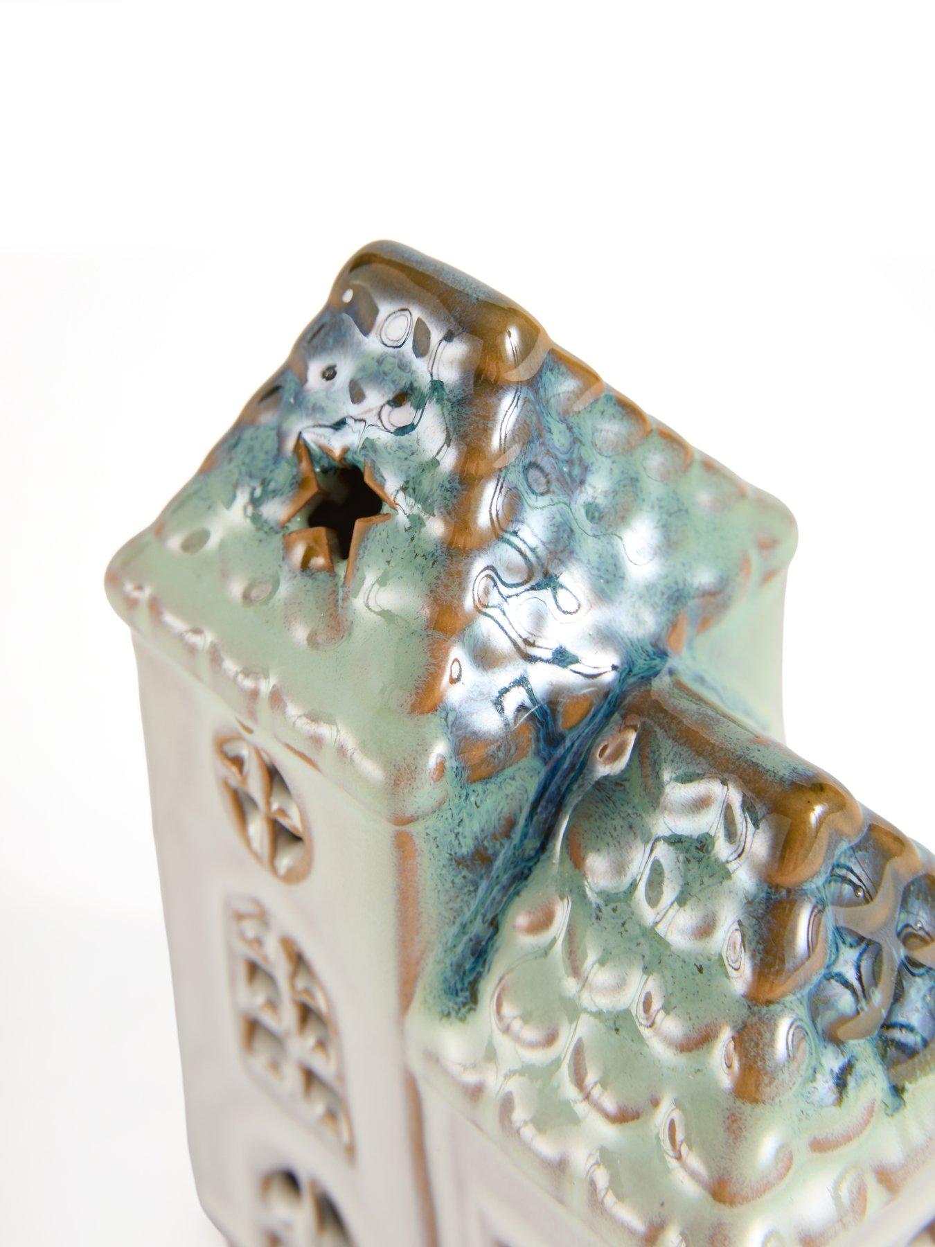 Image 6 of 7 of Heaven Sends Set Of 2 Led Reactive Glaze Houses