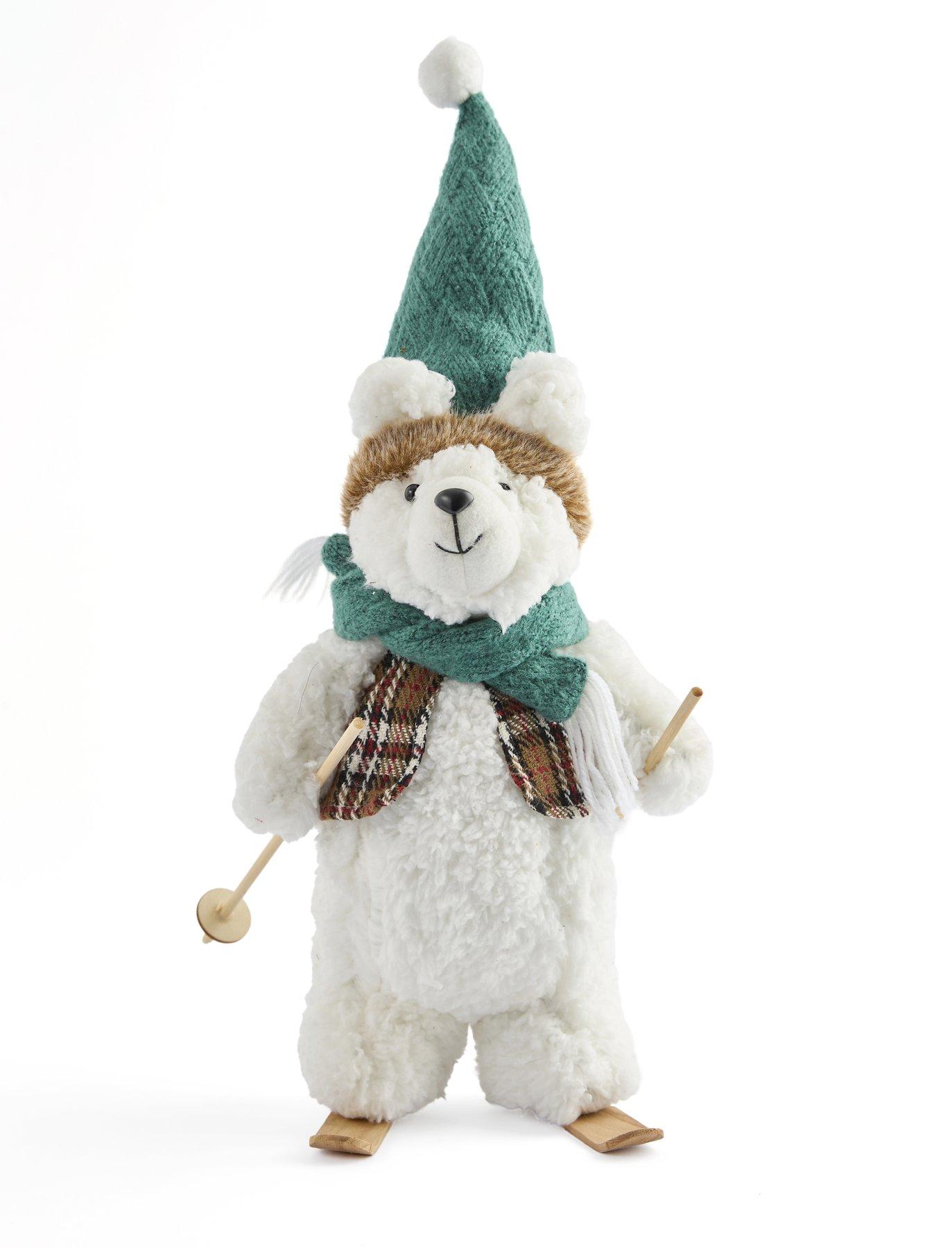 Image 2 of 7 of Heaven Sends Polar Bear on Skis Christmas Decoration