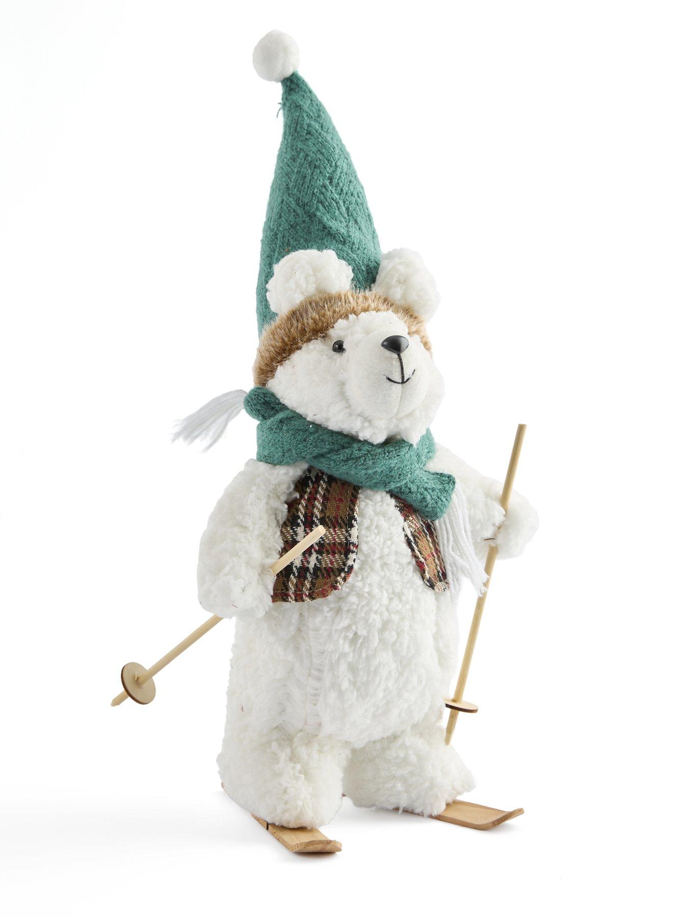 Image 3 of 7 of Heaven Sends Polar Bear on Skis Christmas Decoration