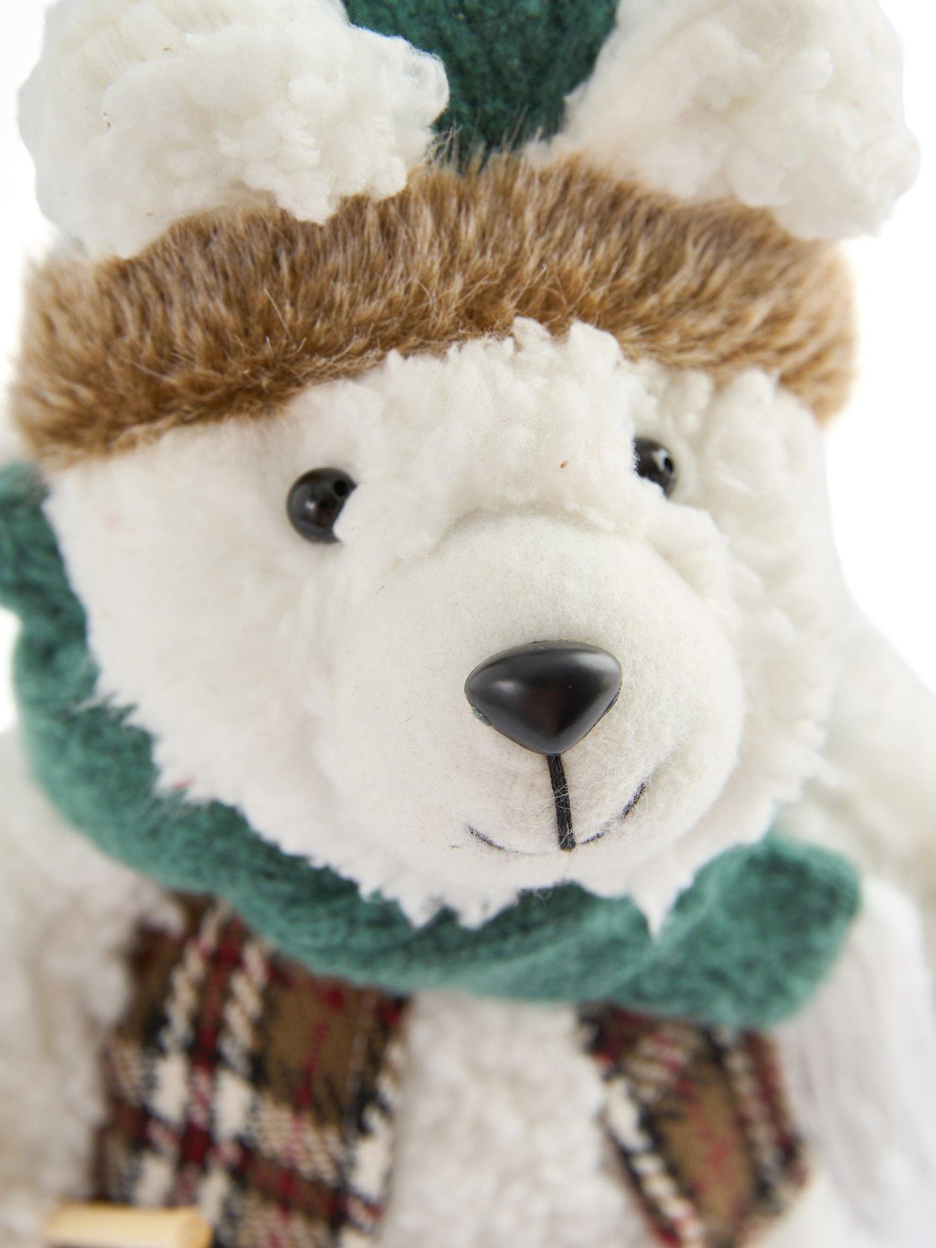 Image 4 of 7 of Heaven Sends Polar Bear on Skis Christmas Decoration