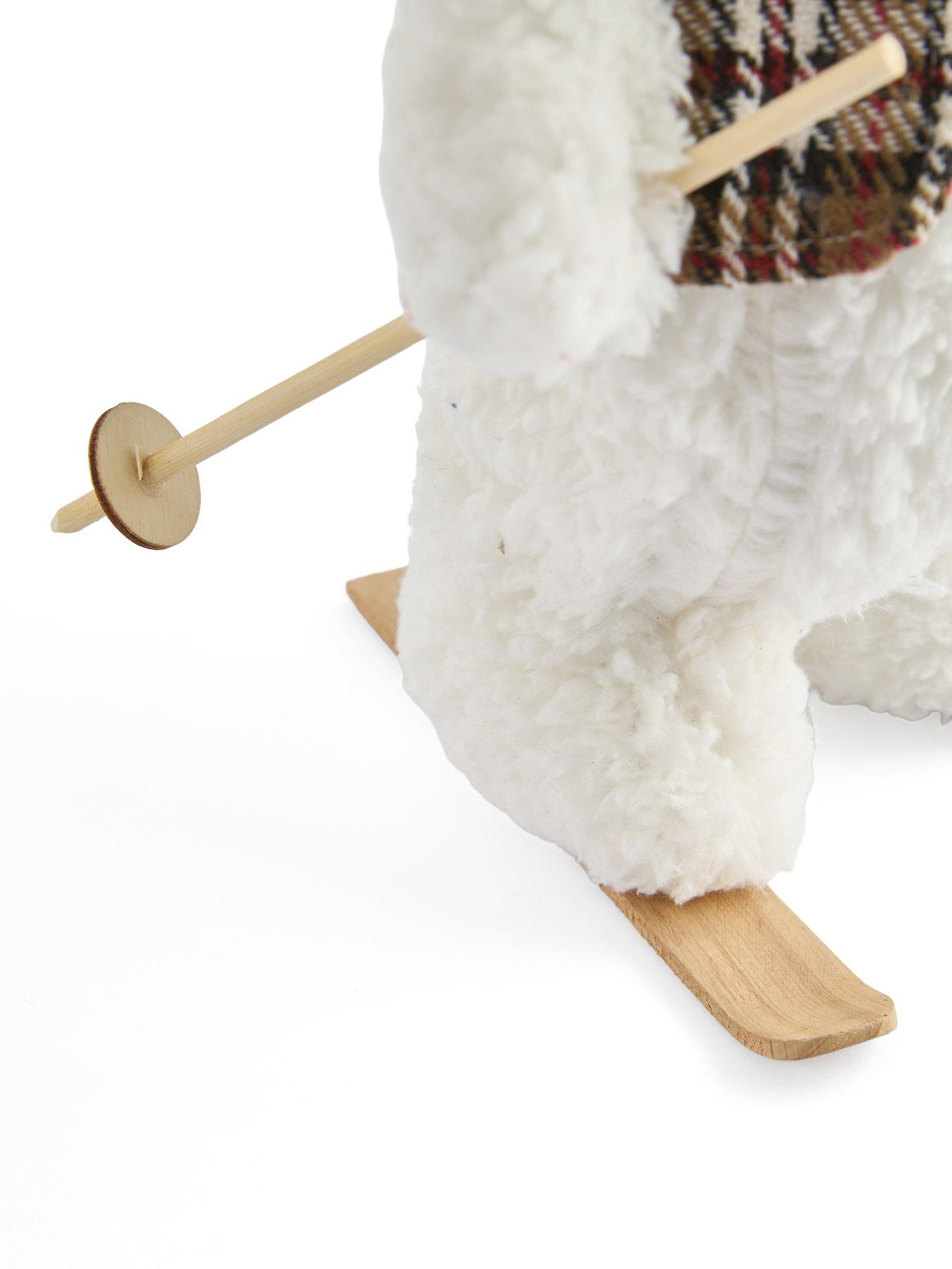 Image 6 of 7 of Heaven Sends Polar Bear on Skis Christmas Decoration