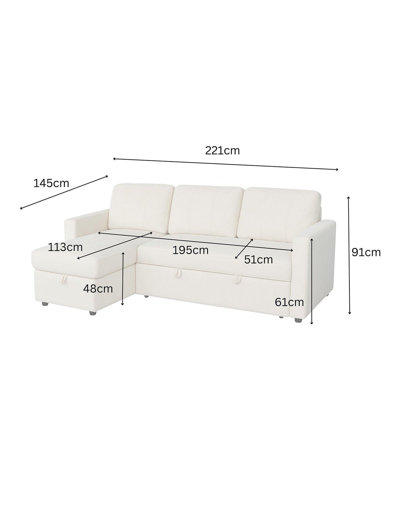 Image 7 of 7 of Aspire Nexis Corner Chaise Sofa Bed - Left Hand Side