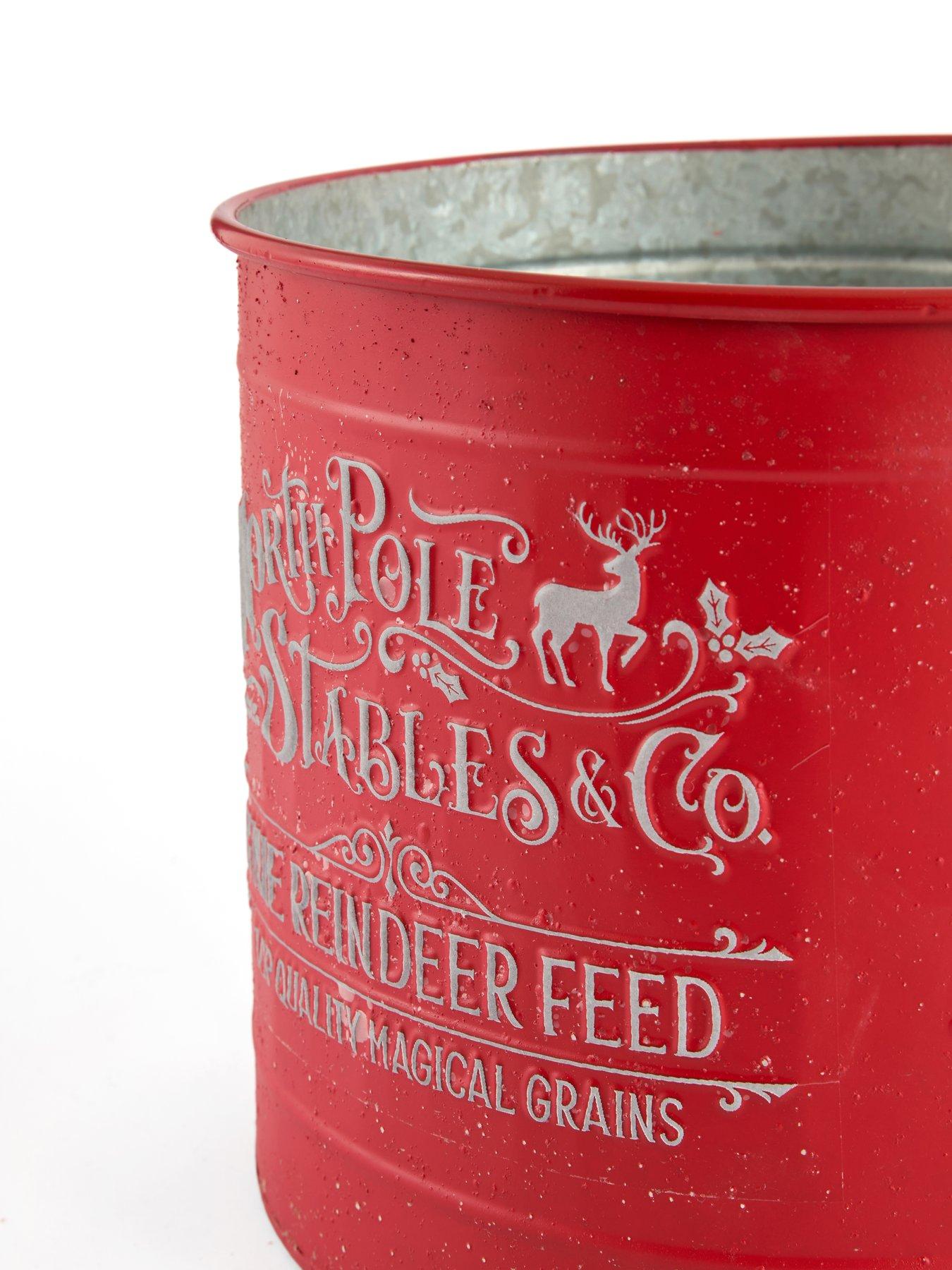 Image 5 of 7 of Heaven Sends Metal Christmas Buckets Set- Red