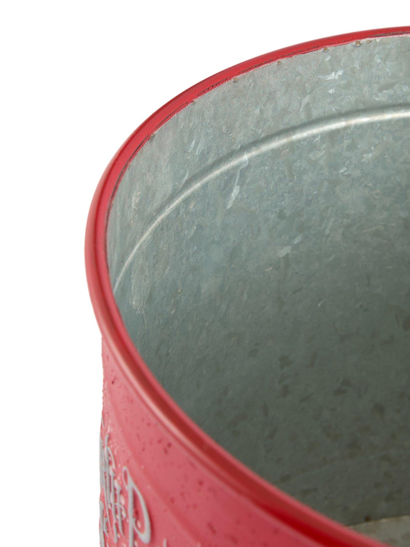 Image 6 of 7 of Heaven Sends Metal Christmas Buckets Set- Red