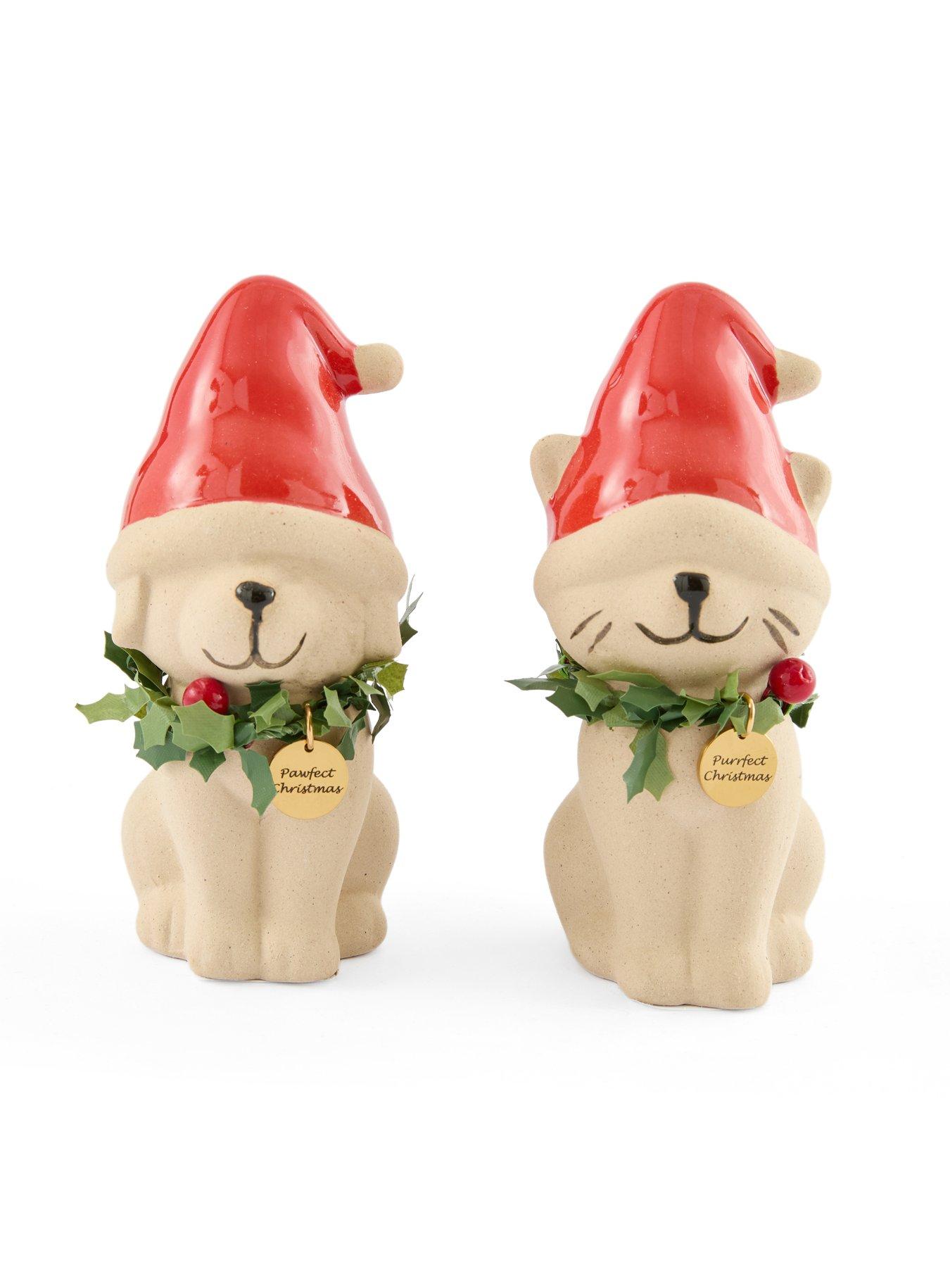 Image 2 of 7 of Heaven Sends Cat &amp; Dog in Christmas Hats