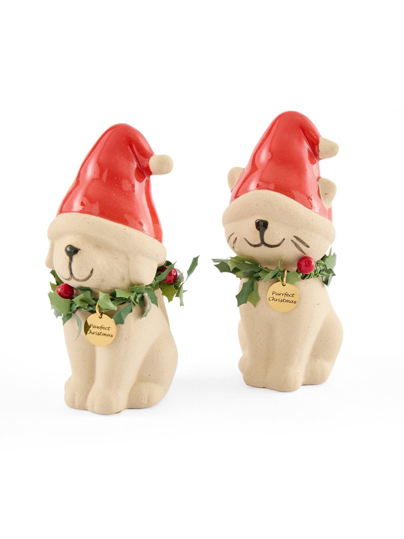 Image 3 of 7 of Heaven Sends Cat &amp; Dog in Christmas Hats