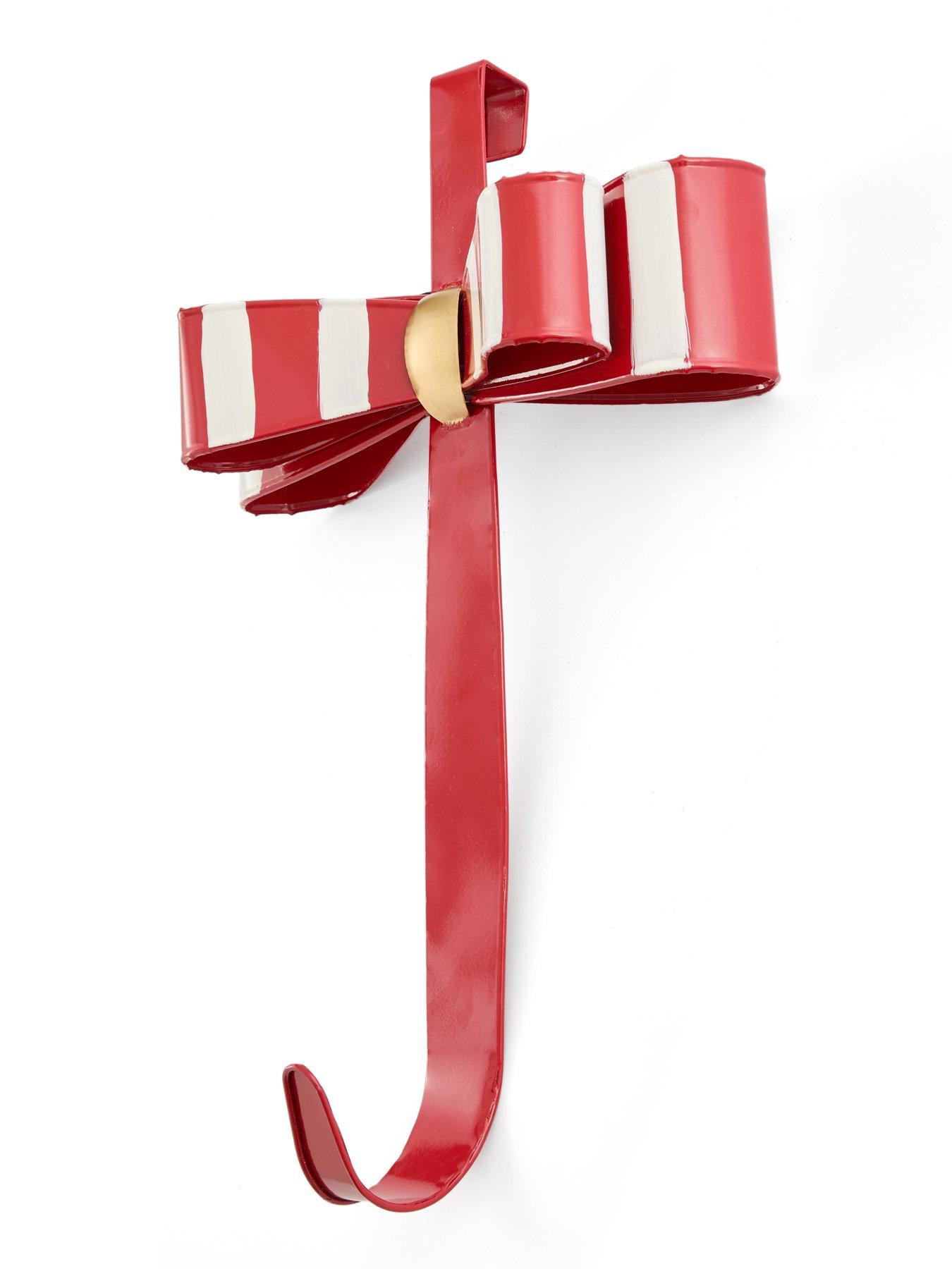 Image 3 of 7 of Heaven Sends Metal Red &amp; White Bow Christmas&nbsp;Wreath Hanger