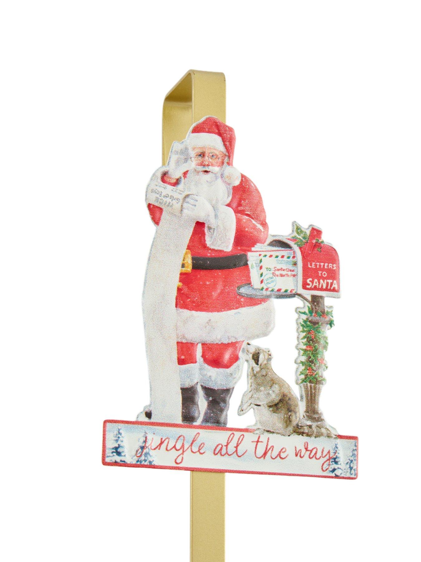 Image 4 of 7 of Heaven Sends Santa Metal Christmas&nbsp;Wreath Hanger