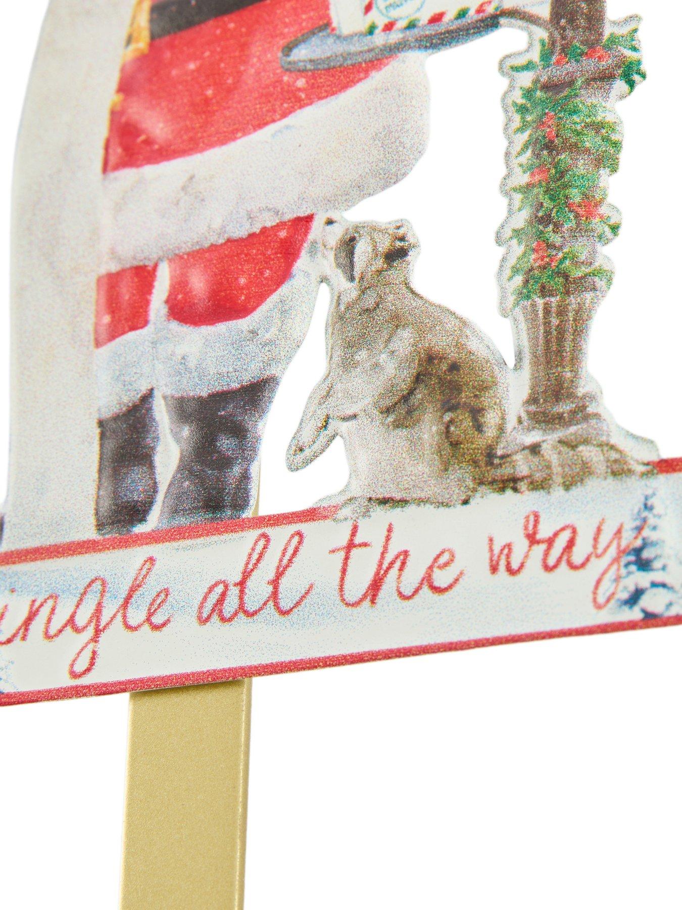 Image 7 of 7 of Heaven Sends Santa Metal Christmas&nbsp;Wreath Hanger
