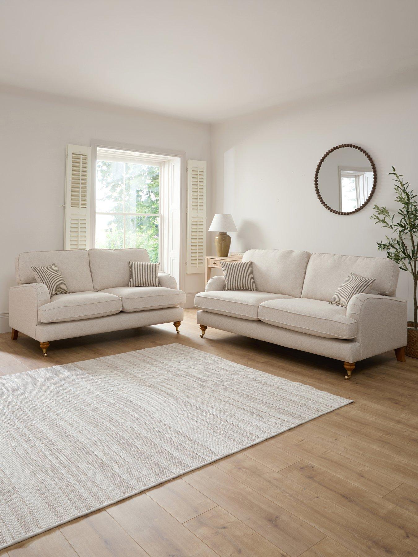The Very Collection Bay Plain 3 Seater + 2 Seater Sofa Set (Buy  &  SAVE!)
