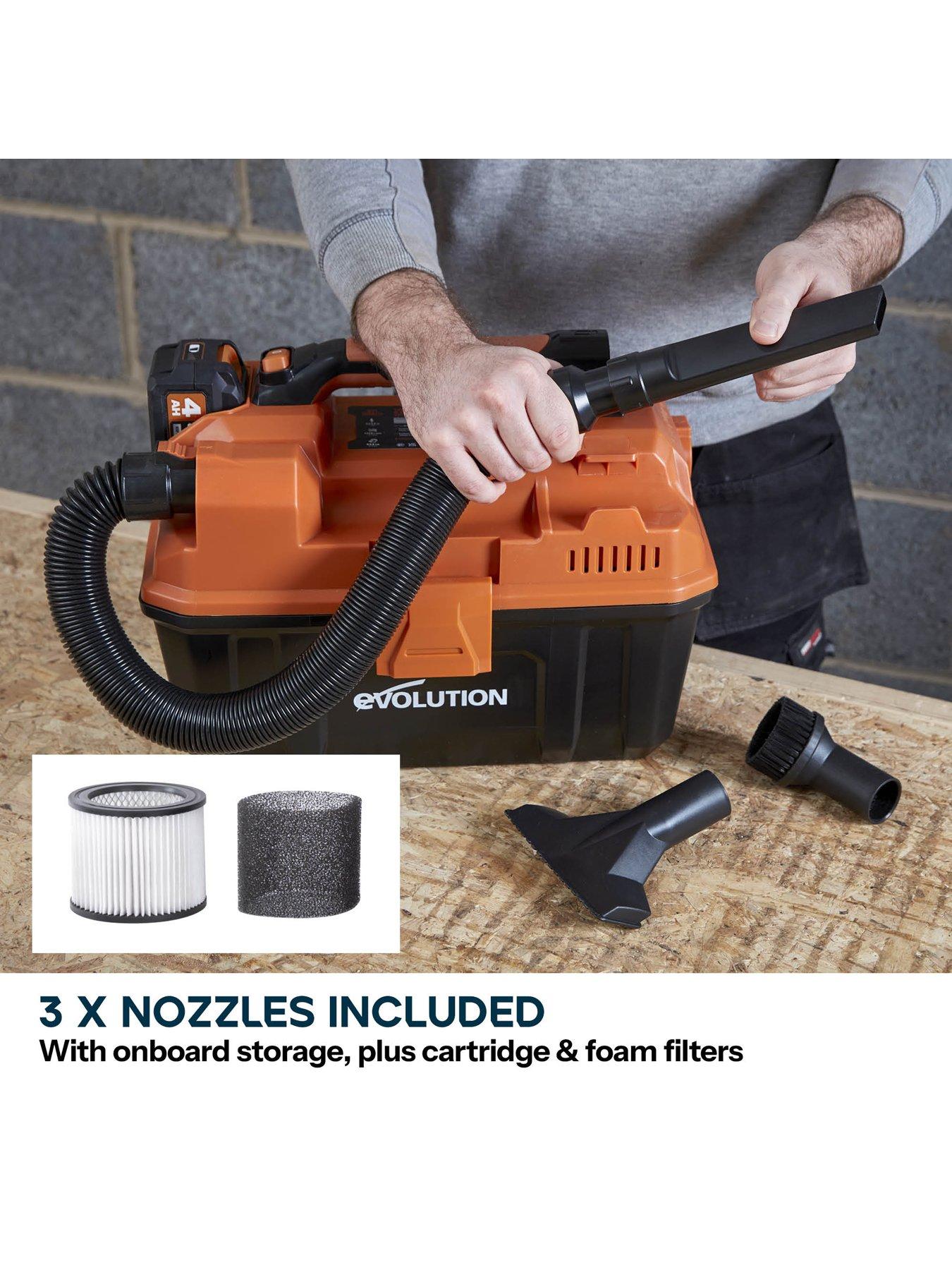 Image 2 of 7 of Evolution 18V EXT CORDLESS WET/DRY VAC, CHARGER, 4AH BATTERY