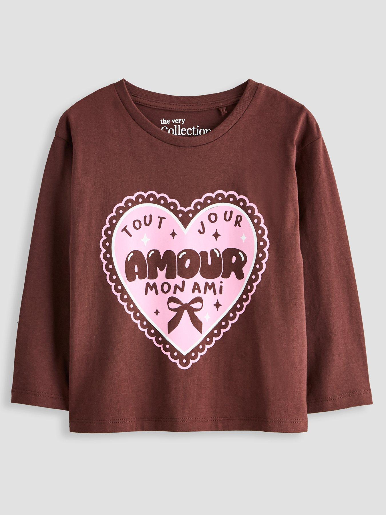The Very Collection Girls Cotton Rich Amour Long Sleeve Top
