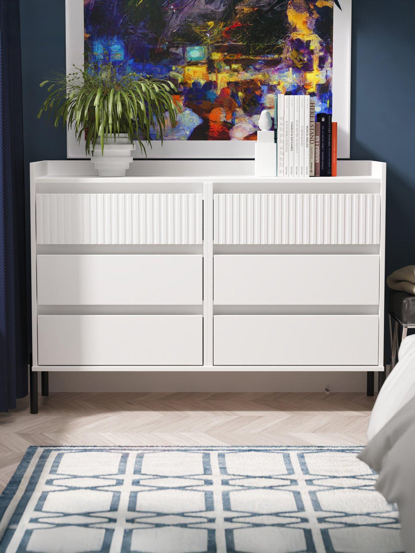 SWIFT Ciara 6 Drawer Double Chest Ready Assembled