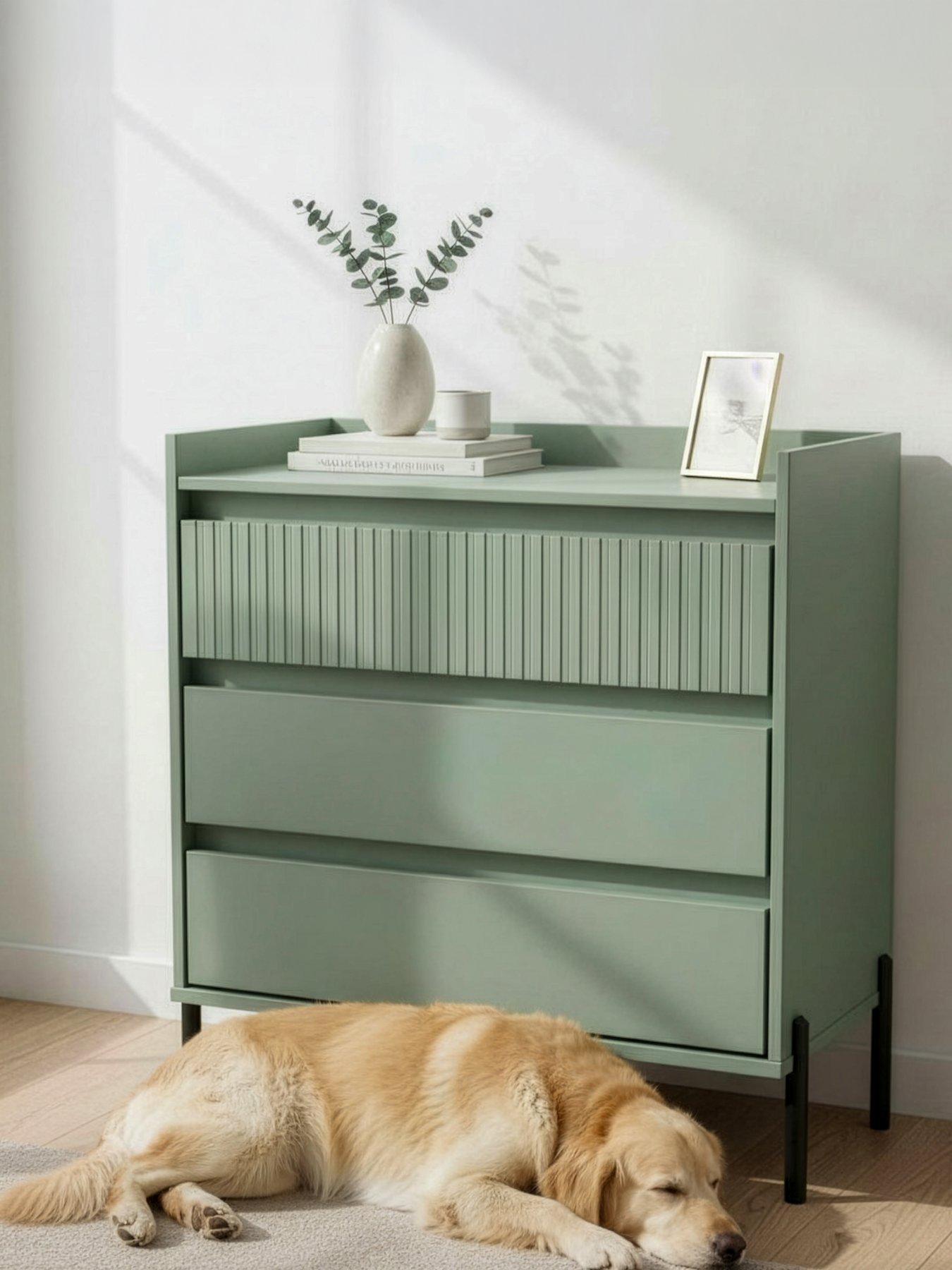 SWIFT Ciara 3 Drawer Chest Ready Assembled