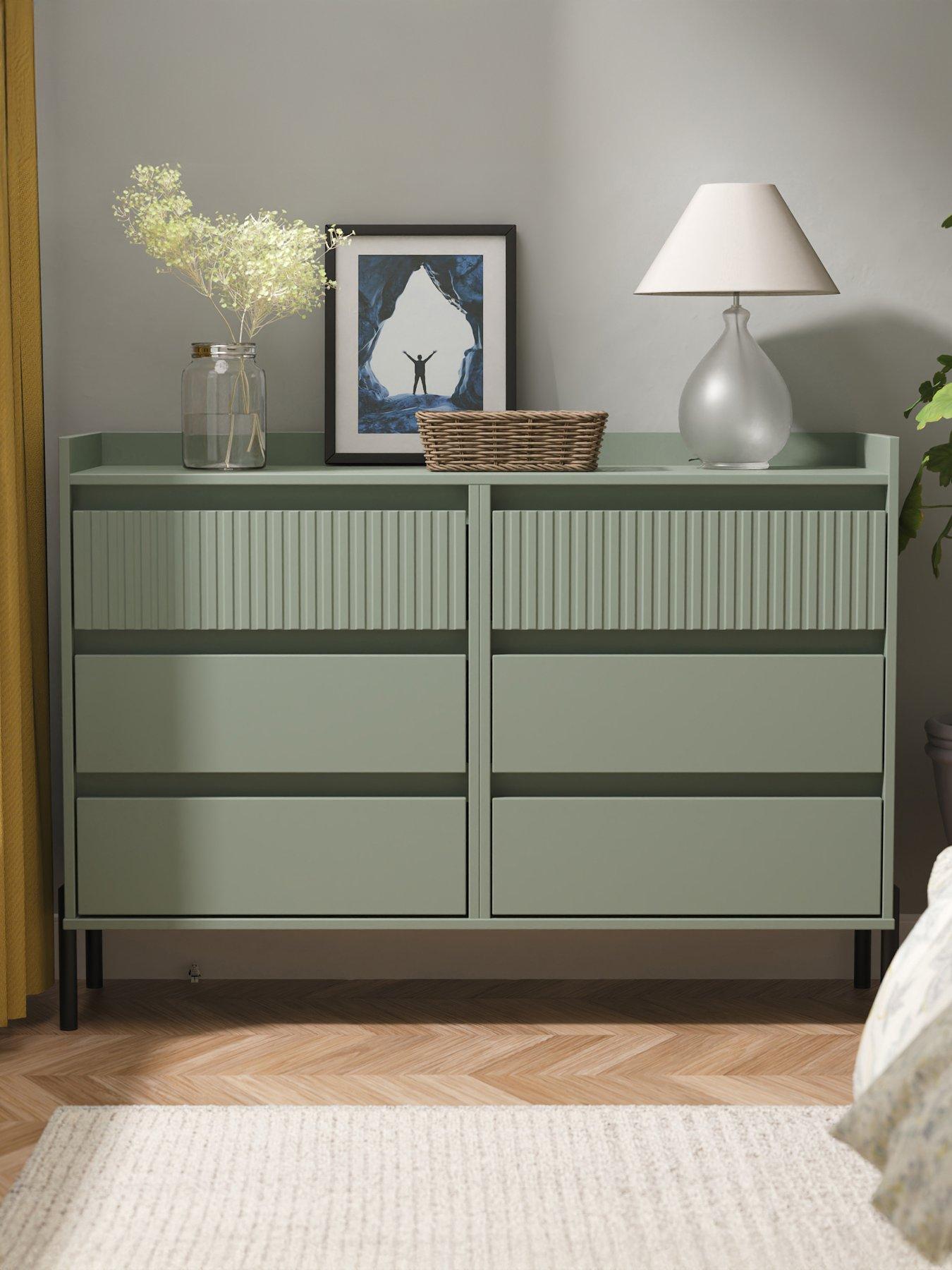 SWIFT Ciara 6 Drawer Double Chest Ready Assembled