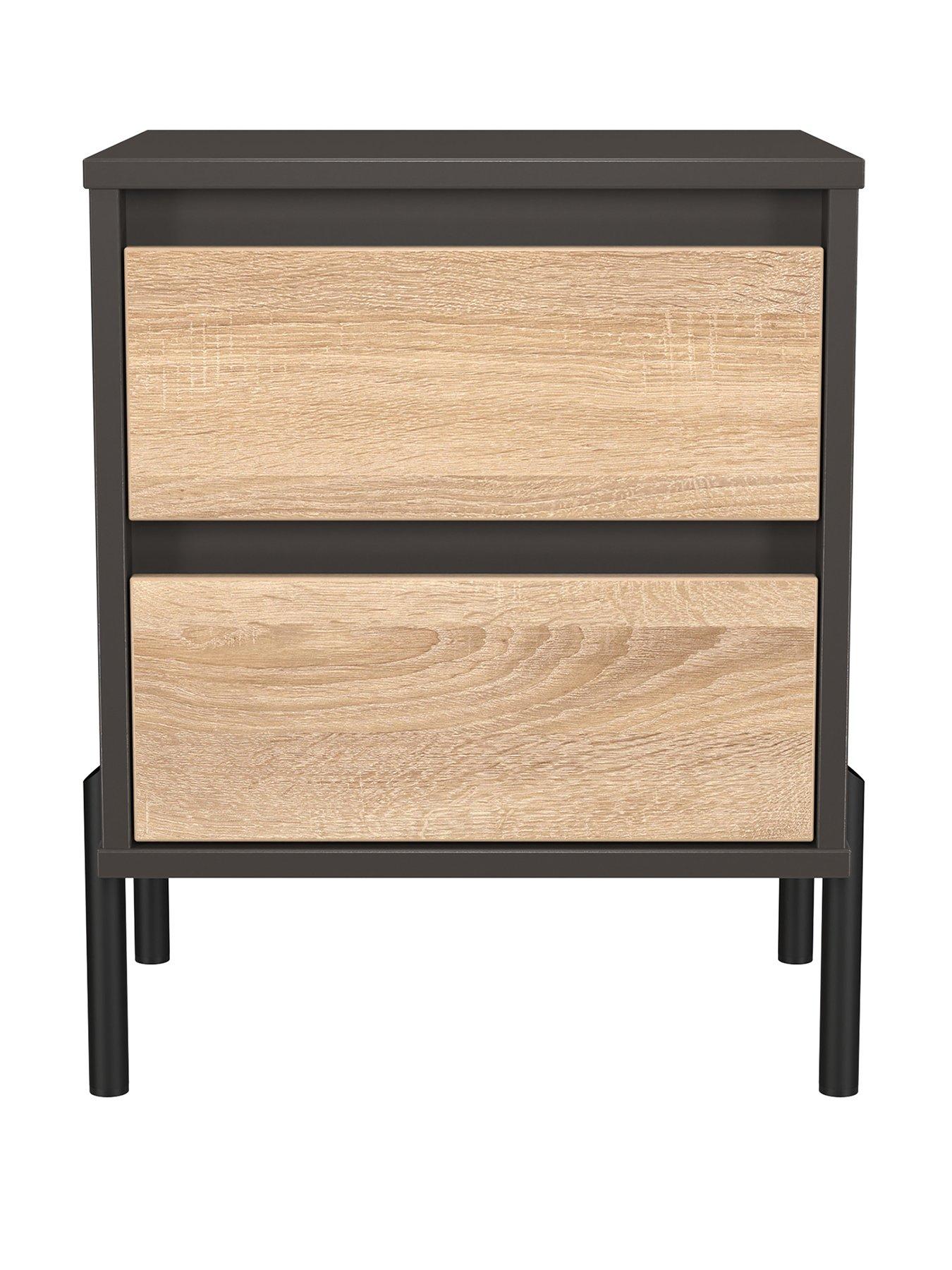 Image 2 of 6 of SWIFT Raina 2 Drawer Bedside Cabinet Ready Assembled