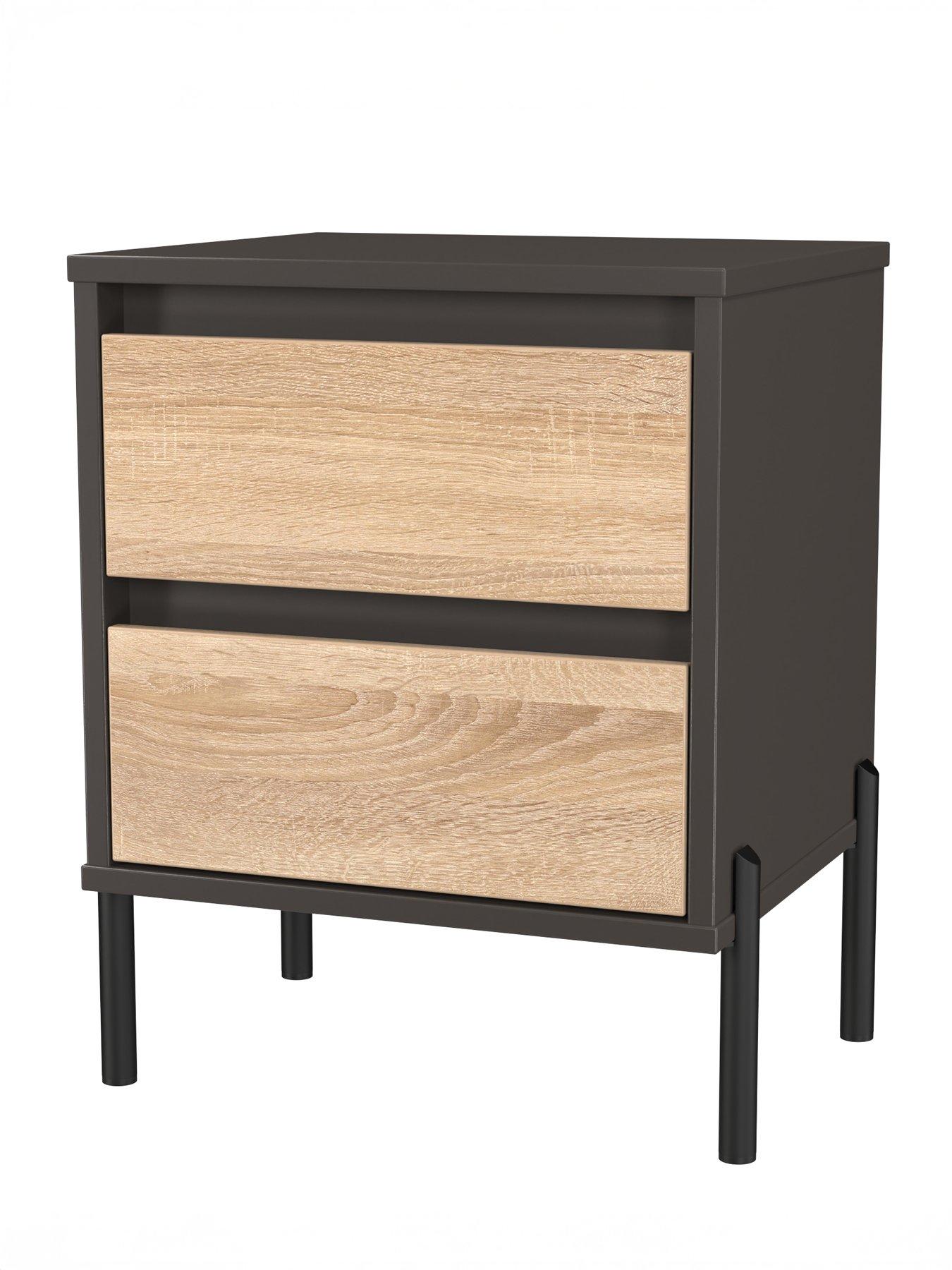 Image 3 of 6 of SWIFT Raina 2 Drawer Bedside Cabinet Ready Assembled