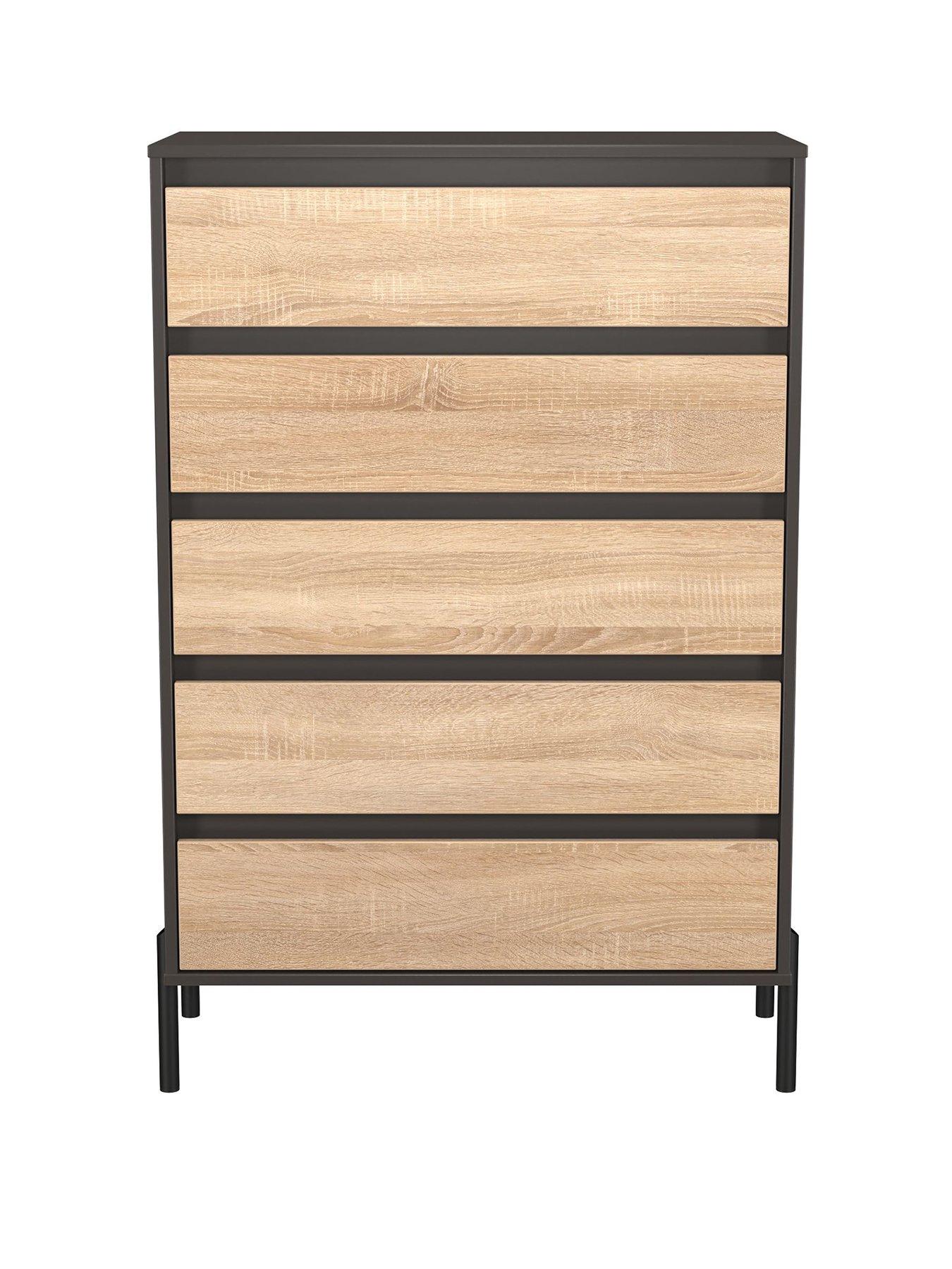  image of swift-raina-5-drawer-chest-ready-assembled