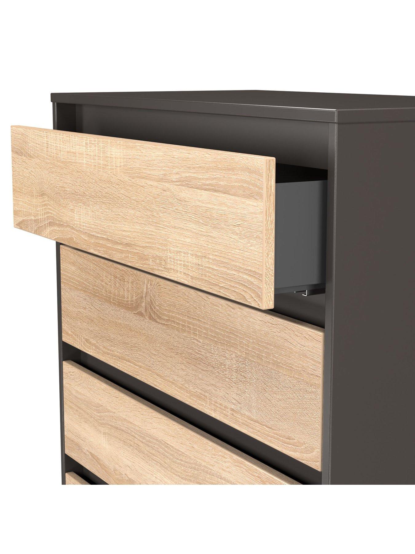  image of swift-raina-5-drawer-chest-ready-assembled