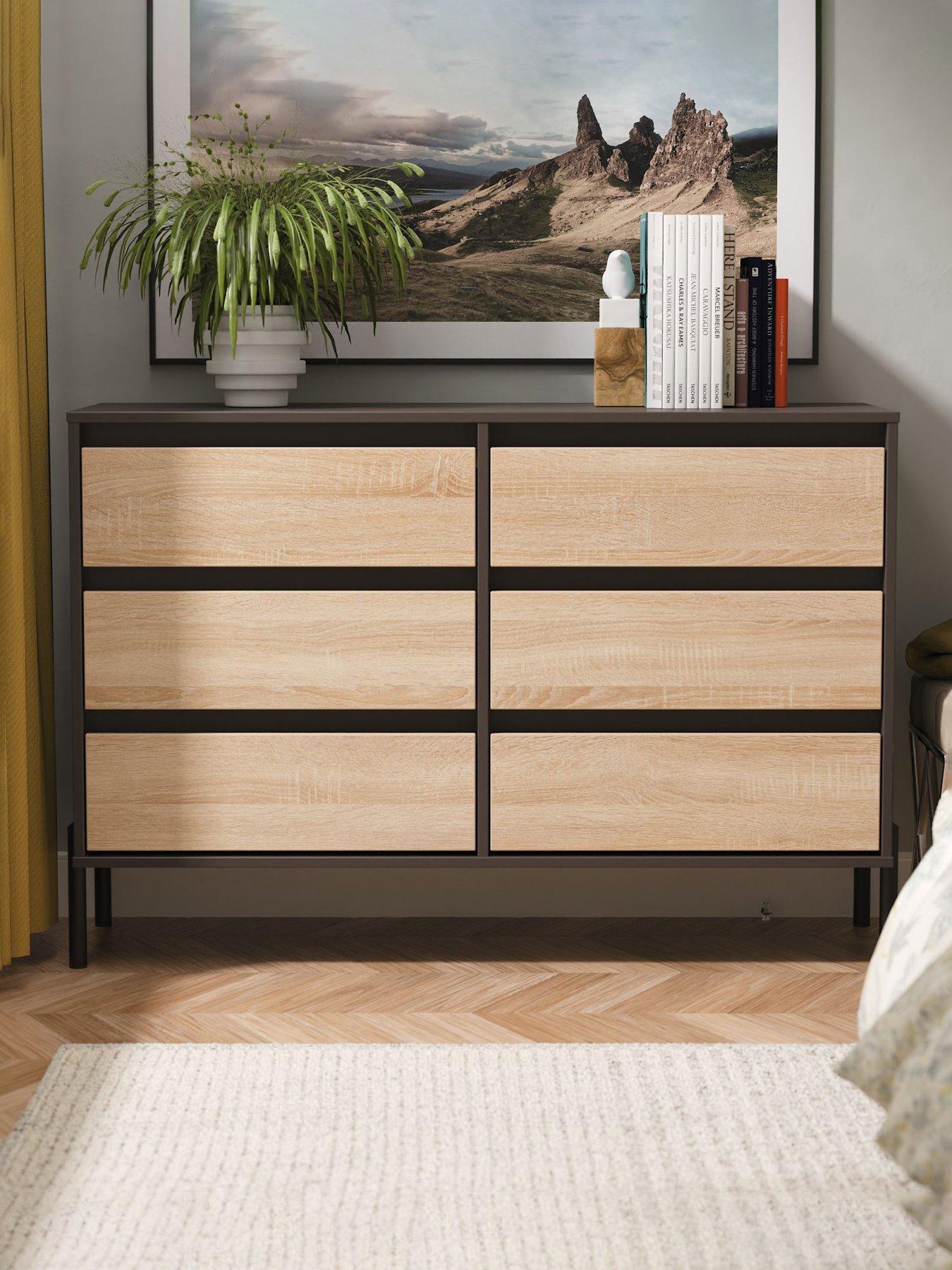 Image 1 of 6 of SWIFT Raina 6 Drawer Wide Chest Ready Assembled