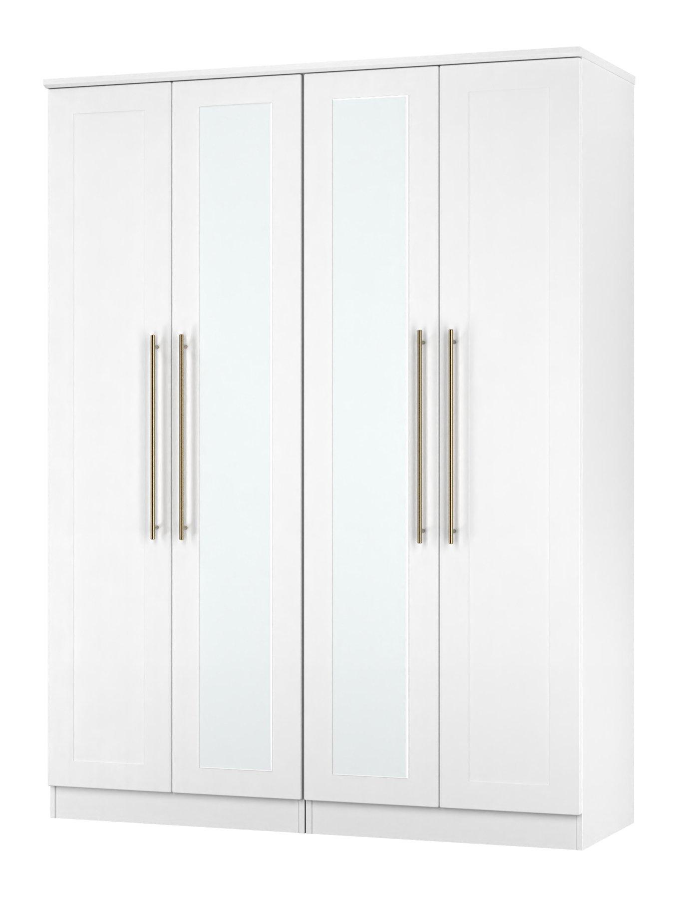 Image 3 of 7 of SWIFT Charlotte 4 Door Wardrobe with Mirror Ready Assembled
