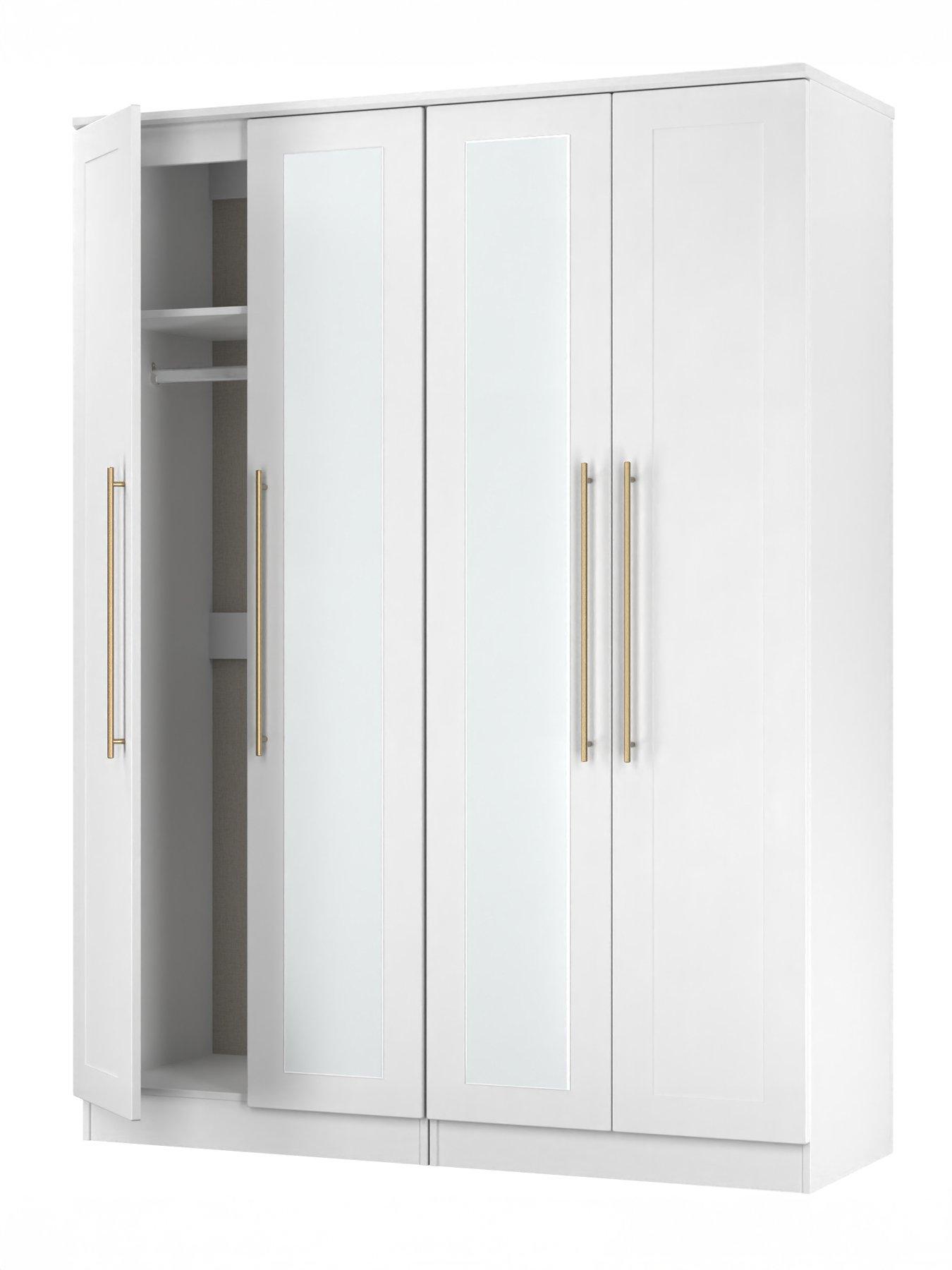 Image 5 of 7 of SWIFT Charlotte 4 Door Wardrobe with Mirror Ready Assembled