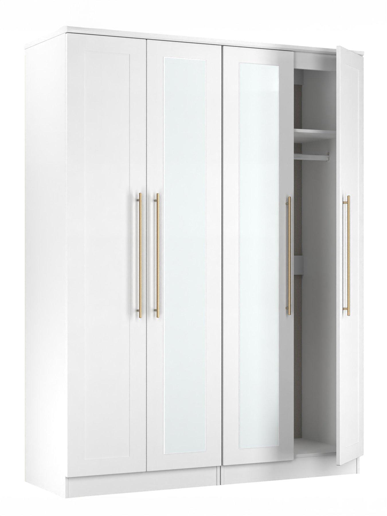 Image 6 of 7 of SWIFT Charlotte 4 Door Wardrobe with Mirror Ready Assembled