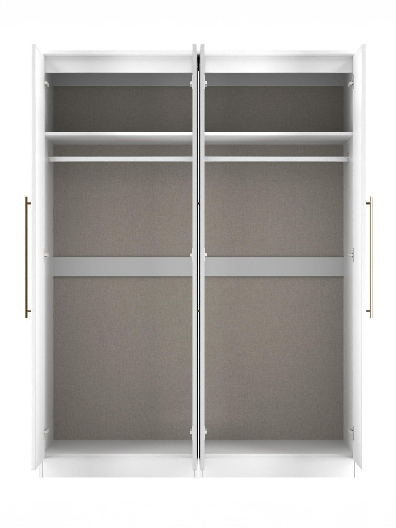 Image 7 of 7 of SWIFT Charlotte 4 Door Wardrobe with Mirror Ready Assembled
