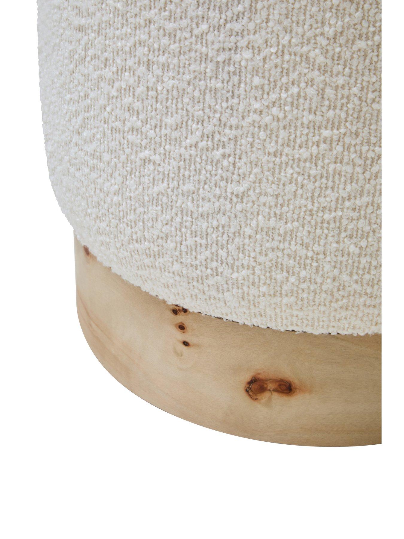 Image 3 of 6 of Mota Boucle Round Stool