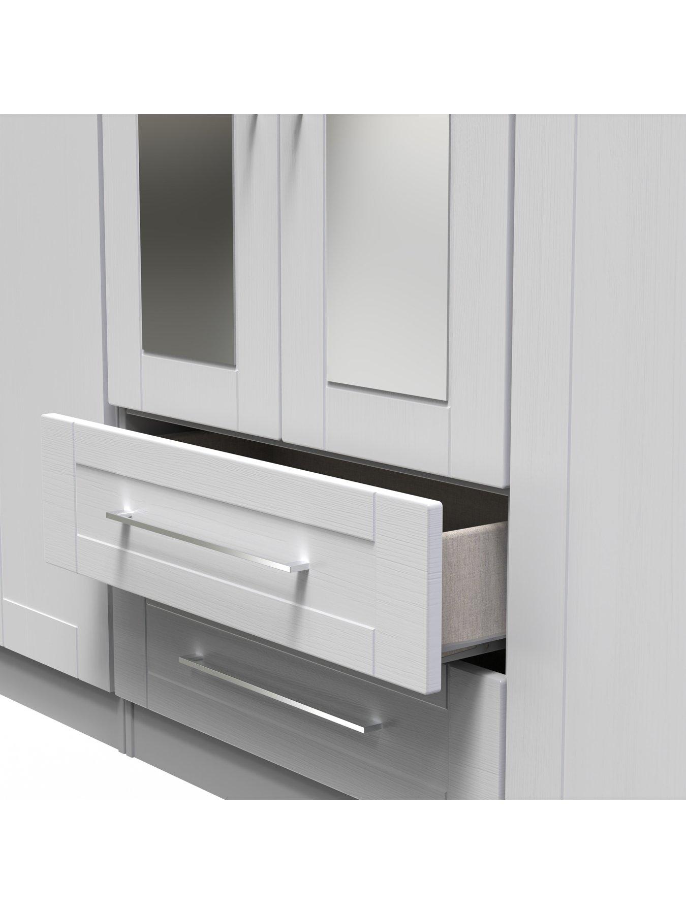 Image 7 of 7 of SWIFT Tabitha 6 Door 2 Drawer Wardrobe with Mirror Ready Assembled
