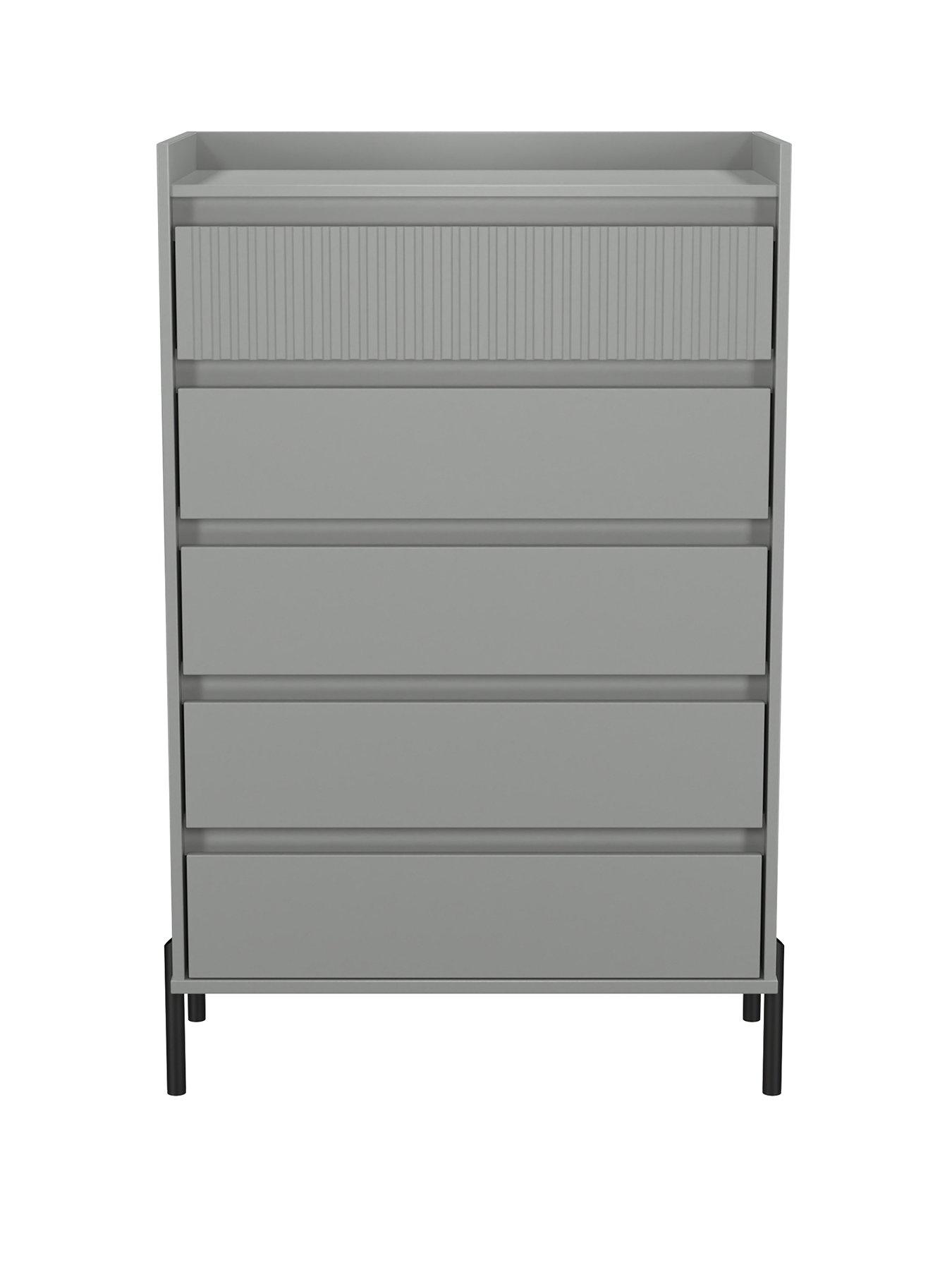 image of swift-ciara-5-drawer-chest-ready-assembled