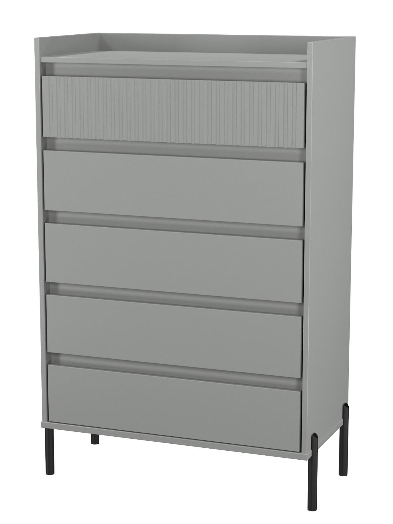  image of swift-ciara-5-drawer-chest-ready-assembled
