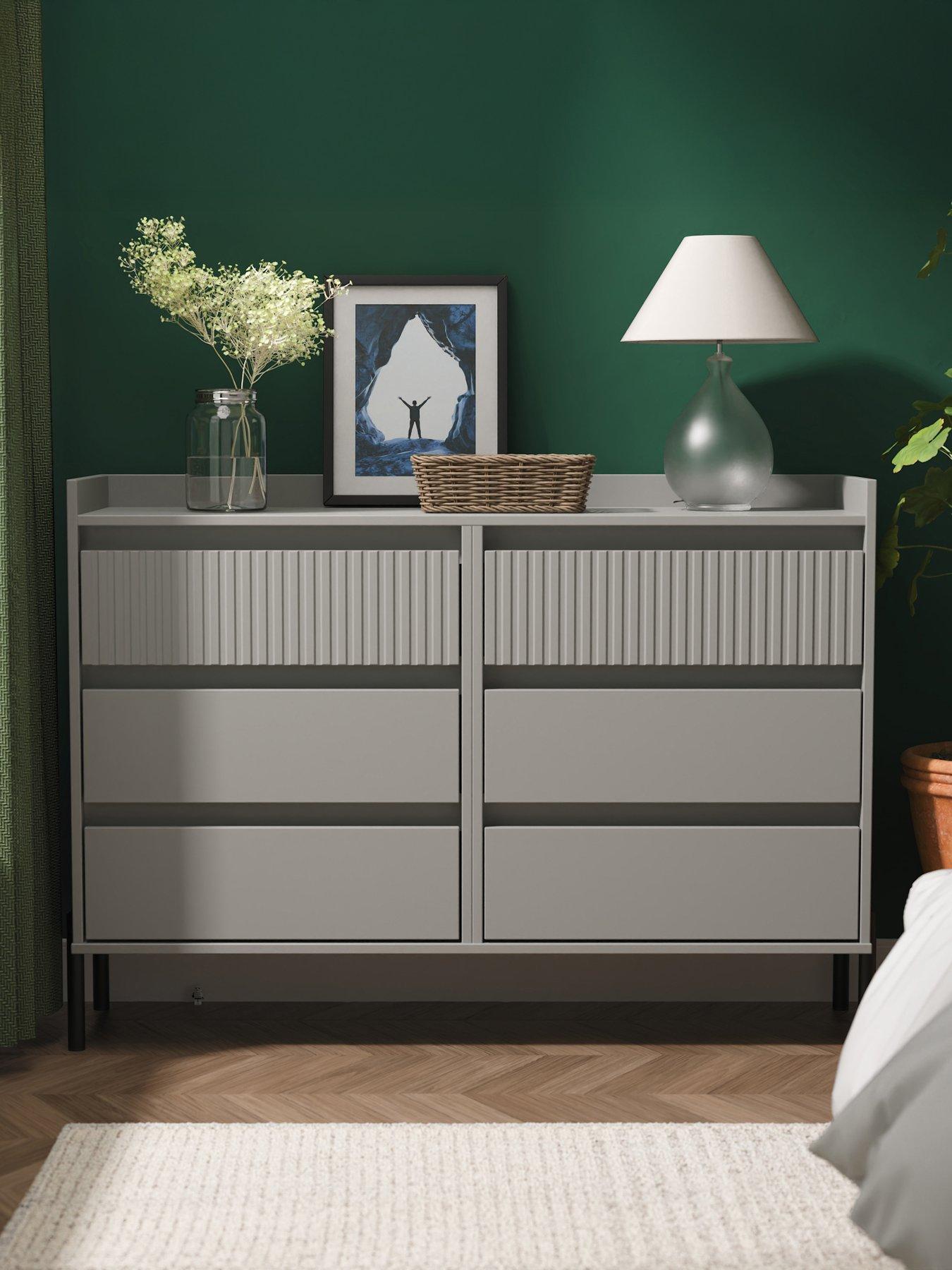 SWIFT Ciara 6 Drawer Double Chest Ready Assembled