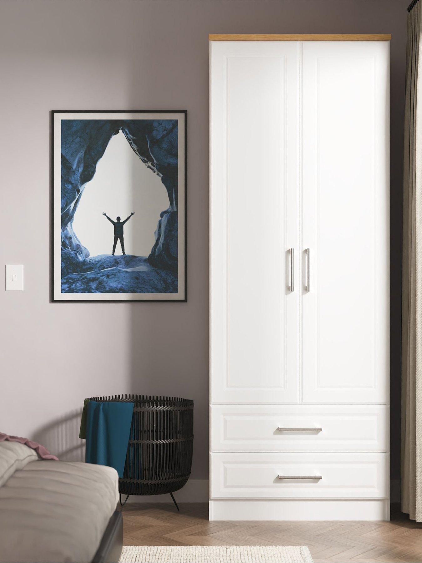 SWIFT Regent 2 Door 2 Drawer Wardrobe Ready Assembled