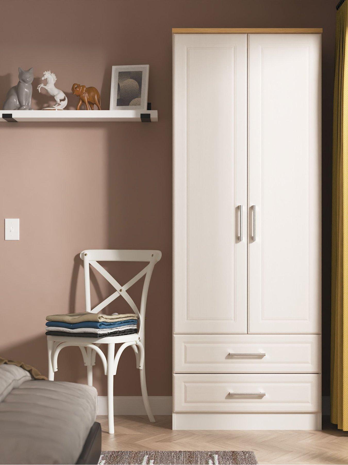 SWIFT Regent 2 Door 2 Drawer Wardrobe Ready Assembled