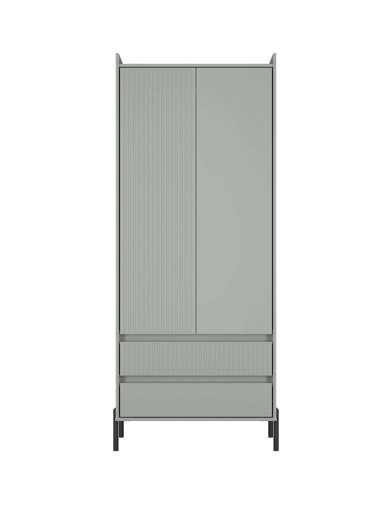  image of swift-ciara-2-door-2-drawer-wardrobe-ready-assembled