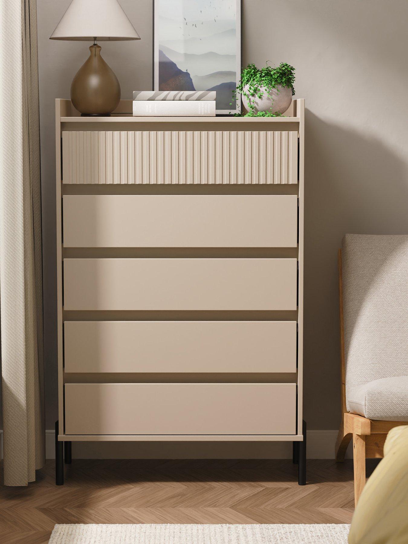 SWIFT Ciara 5 Drawer Chest Ready Assembled