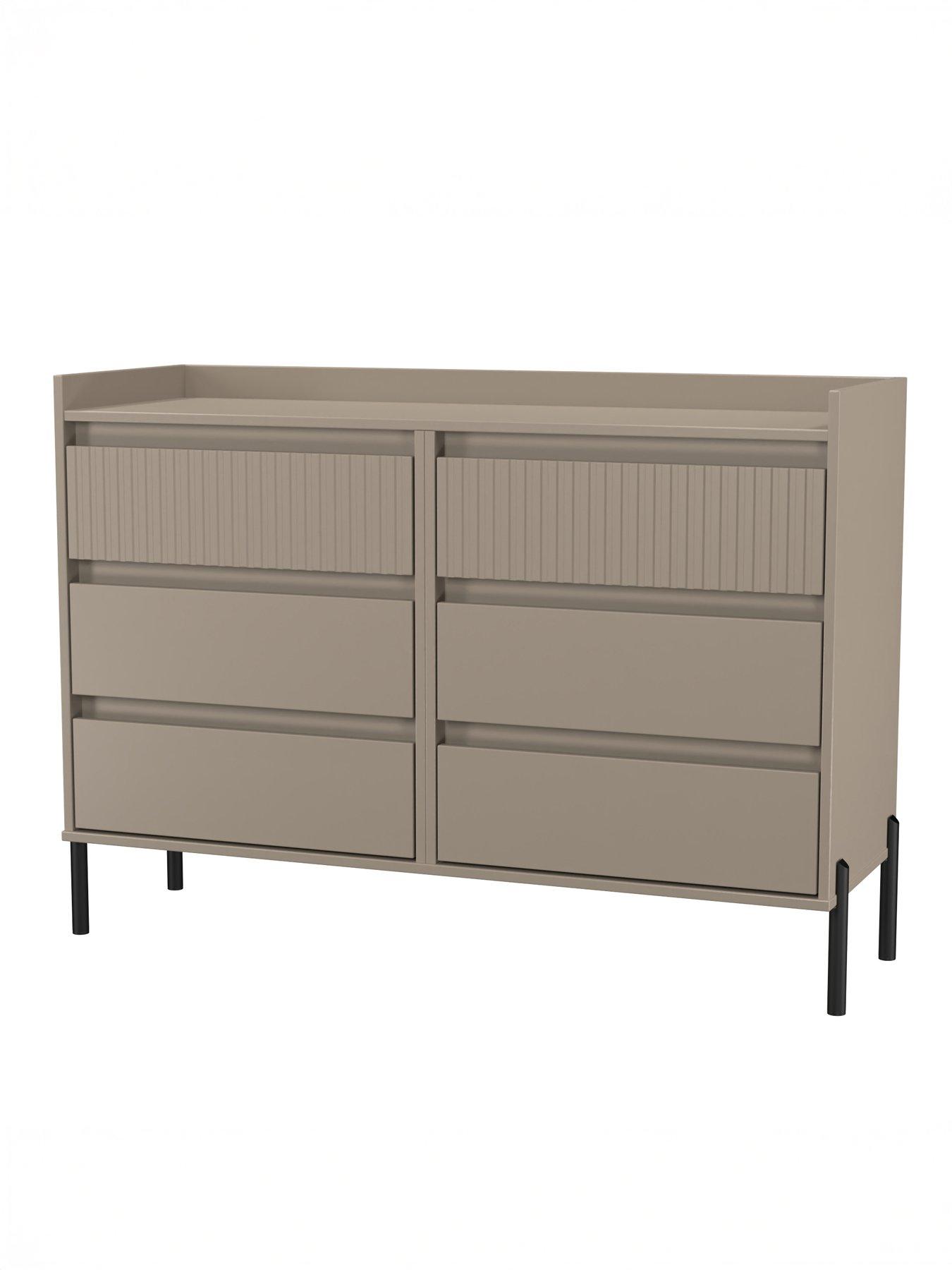  image of swift-ciara-6-drawer-double-chest-ready-assembled